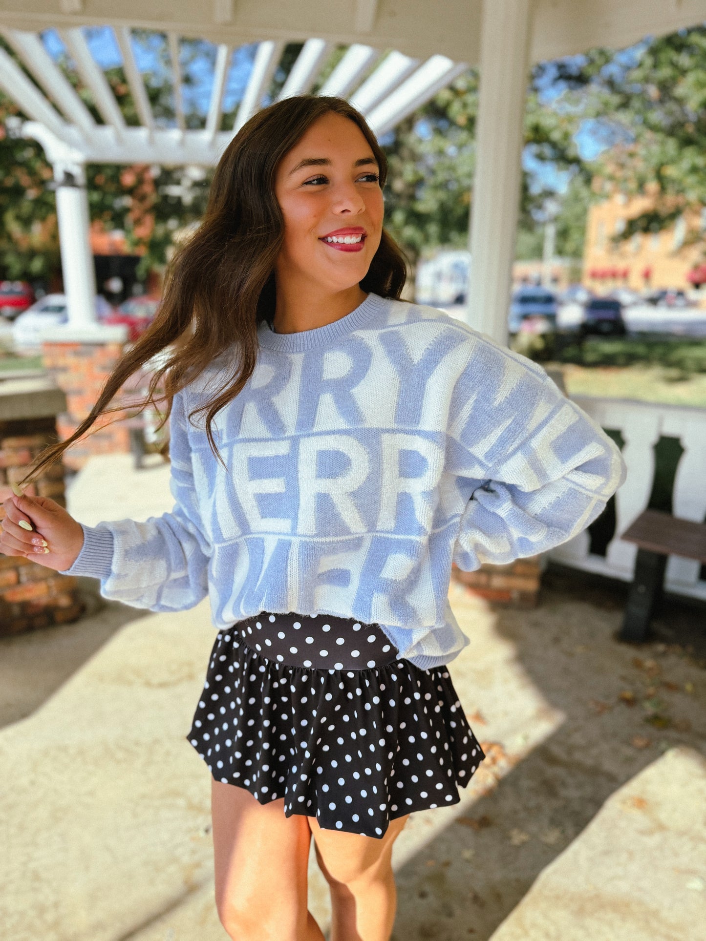 Powder Blue Merry Sweater