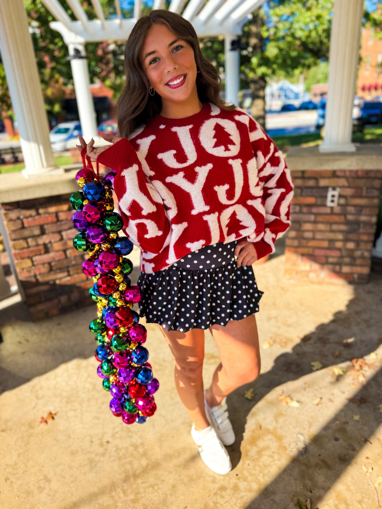 Holiday Red Joy Sweater