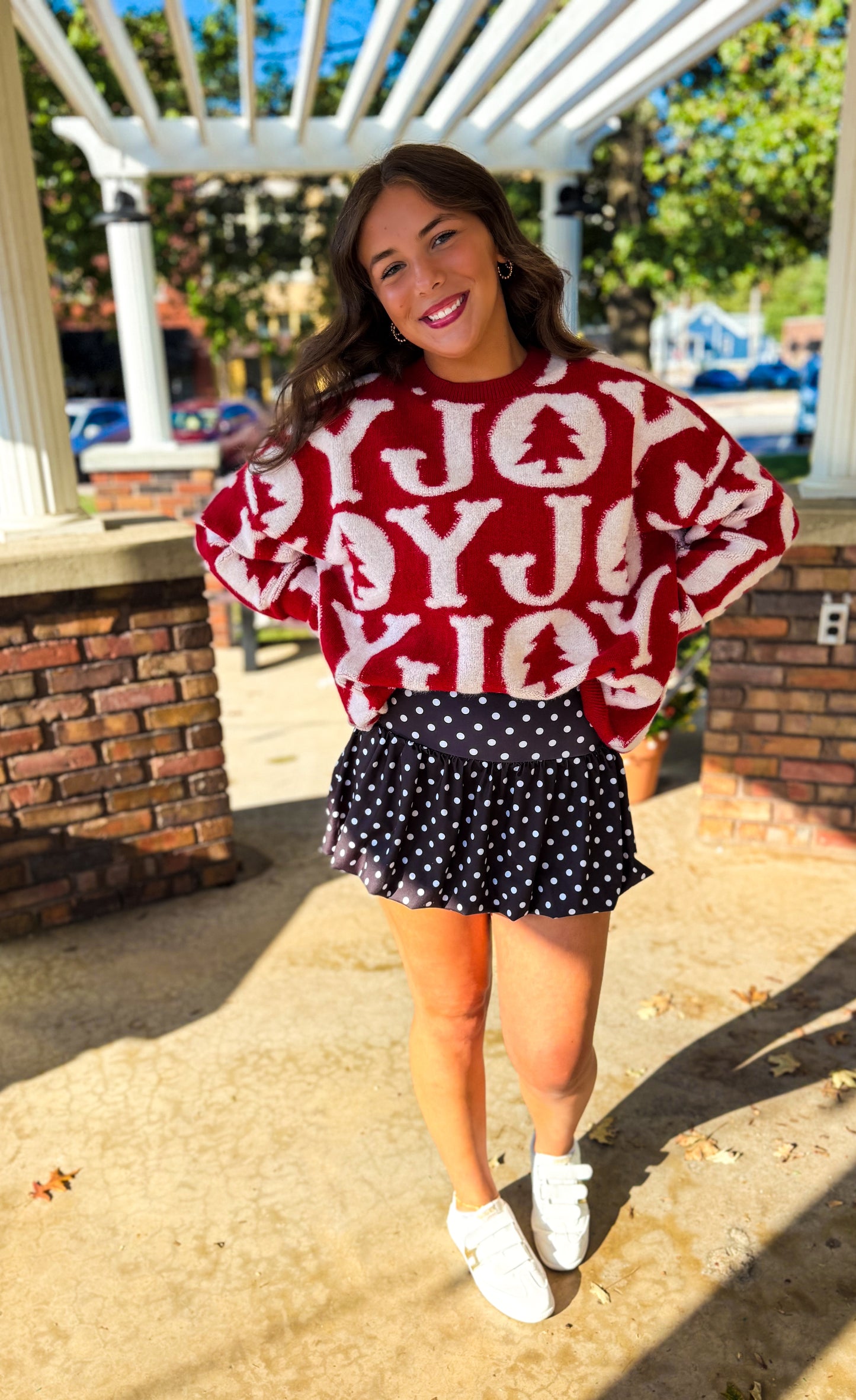 Holiday Red Joy Sweater