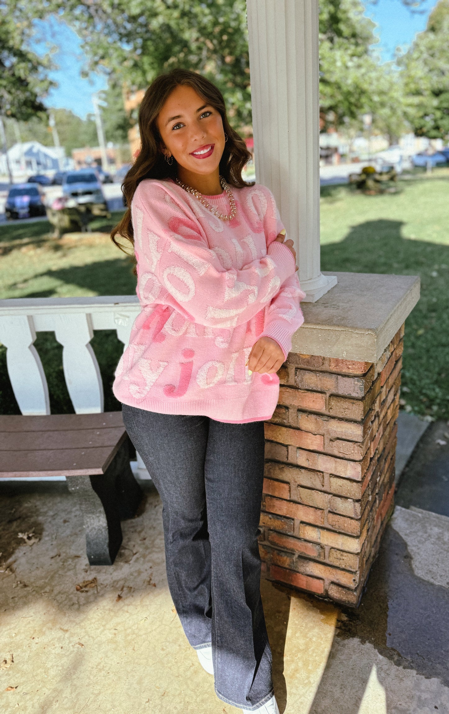 Candy Pink Holly Jolly Sweater