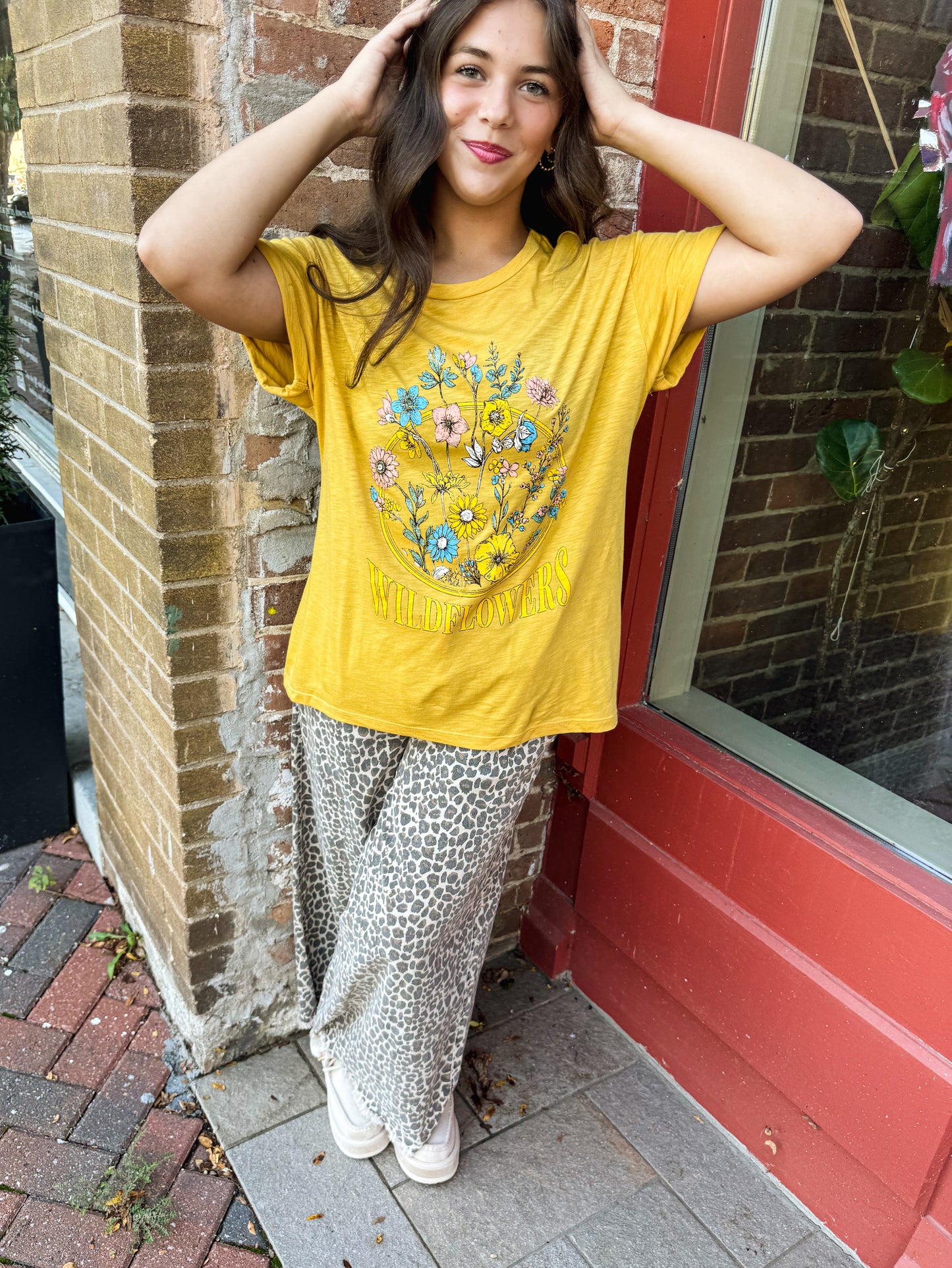Golden Wildflower Graphic Tee