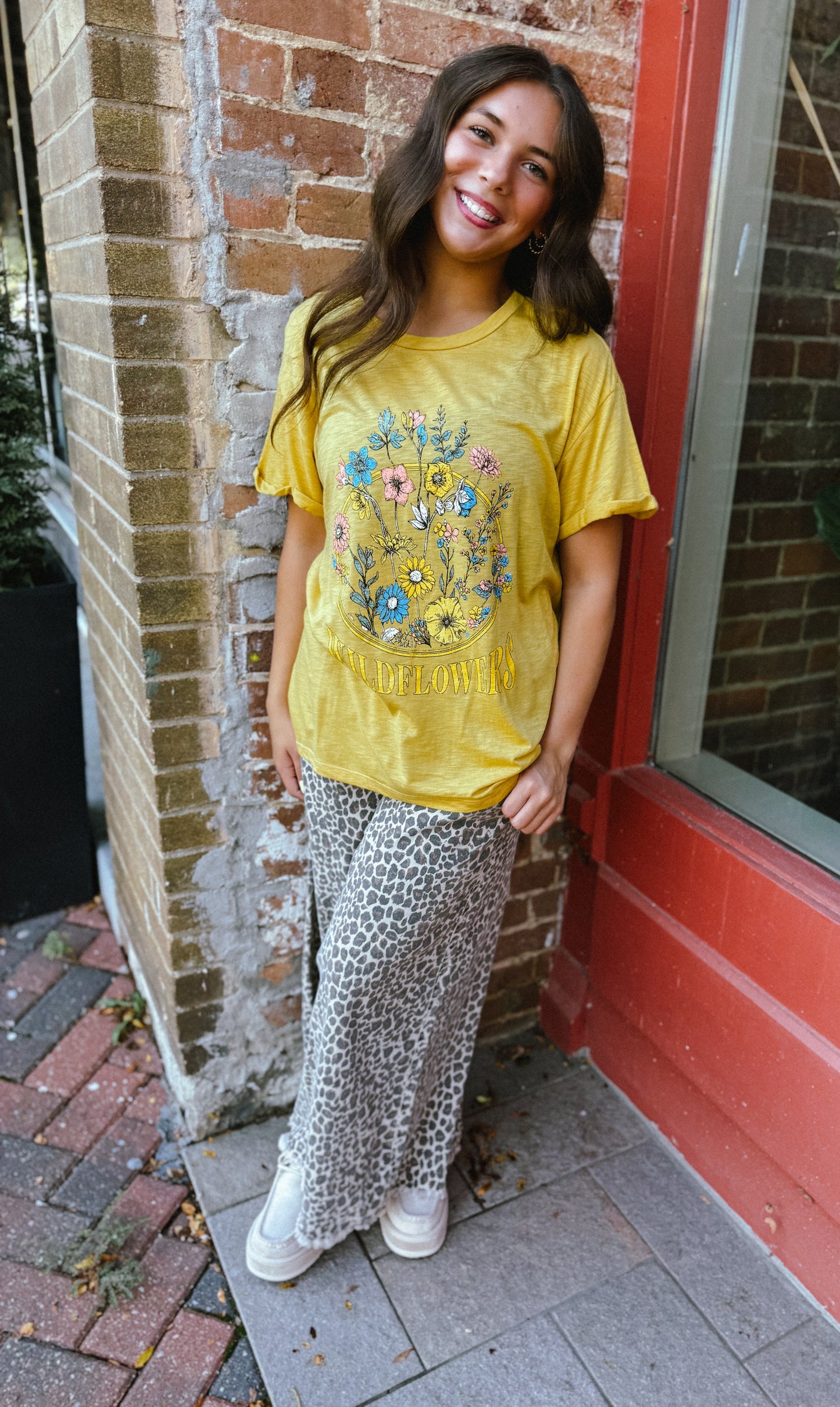 Golden Wildflower Graphic Tee