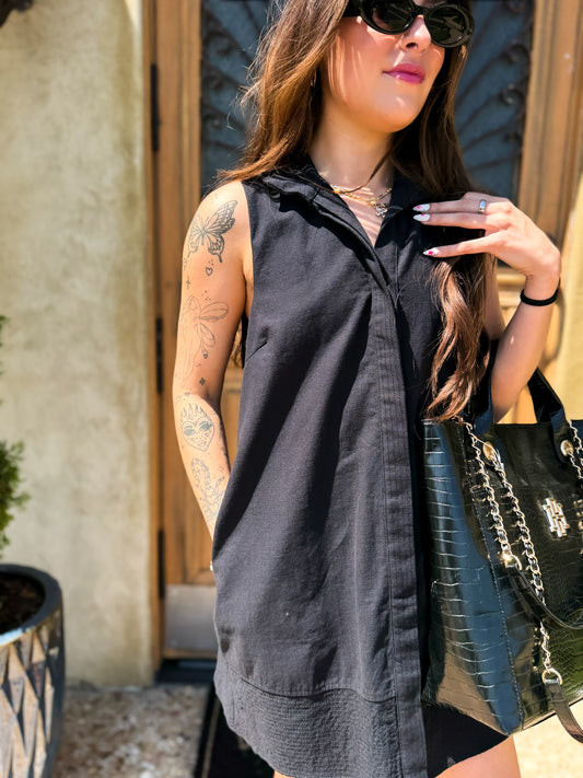 Emily Black Mini Dress