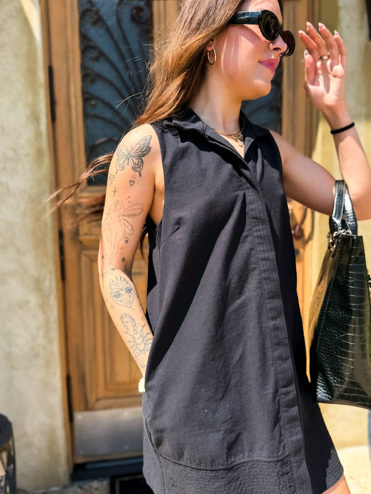 Emily Black Mini Dress