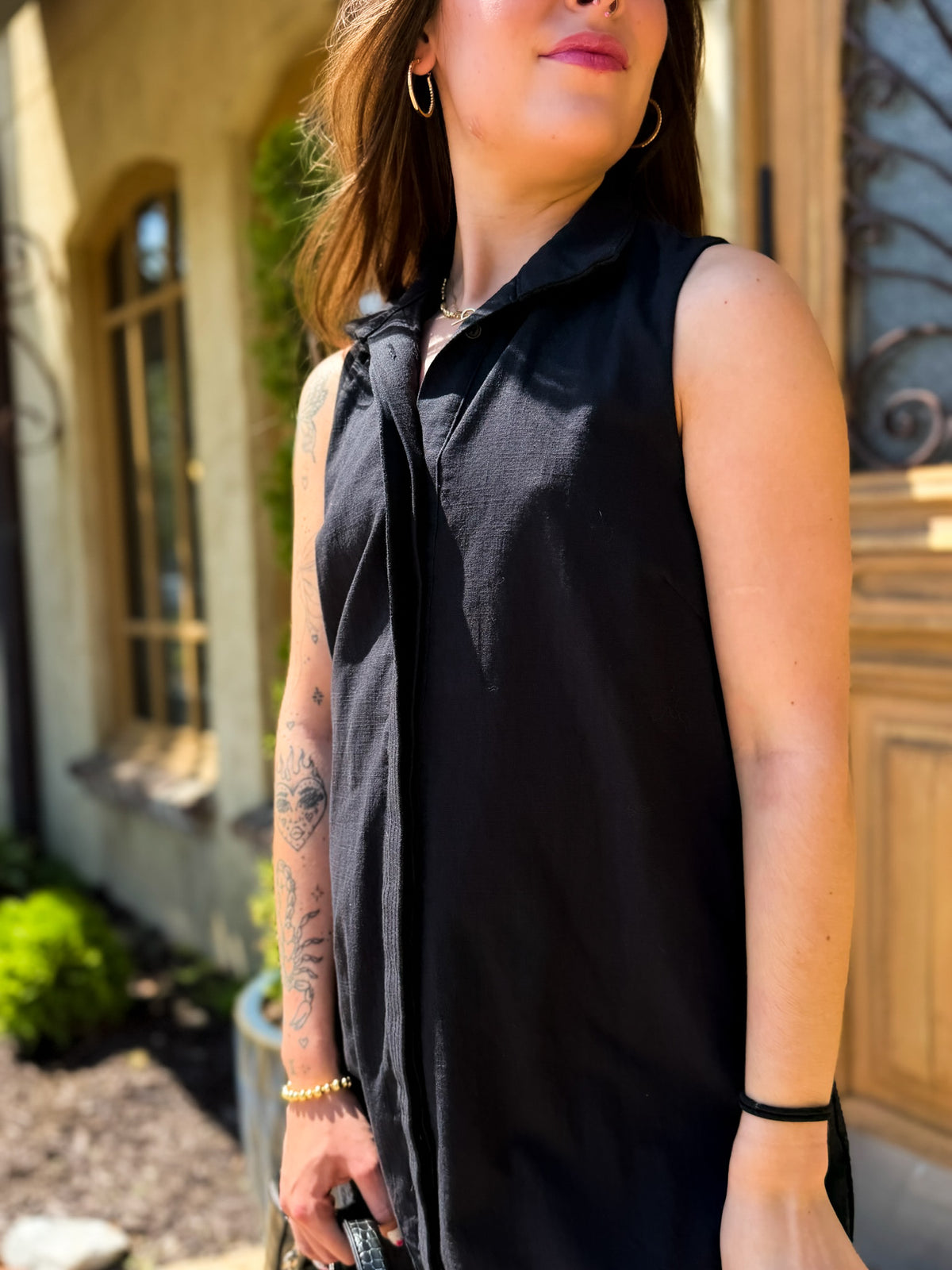 Emily Black Mini Dress