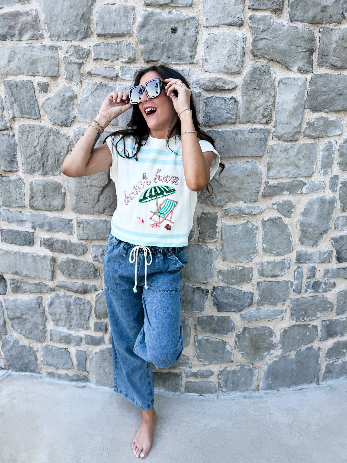 Beach Bum Sweater Top