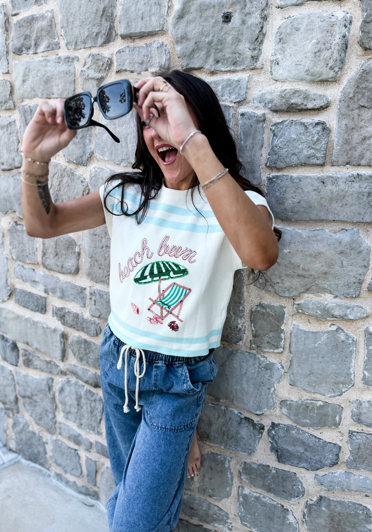 Beach Bum Sweater Top