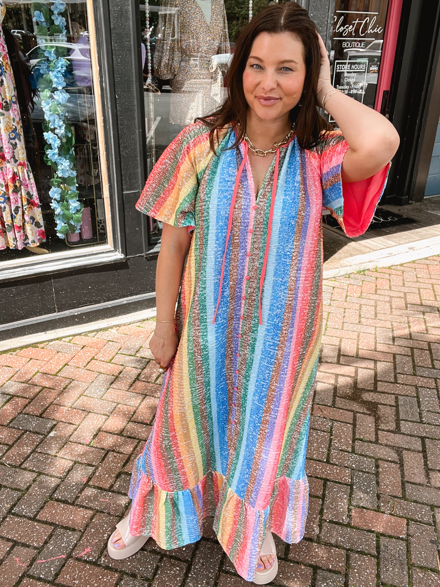 Tullah Enchanting Caftan Maxi Dress