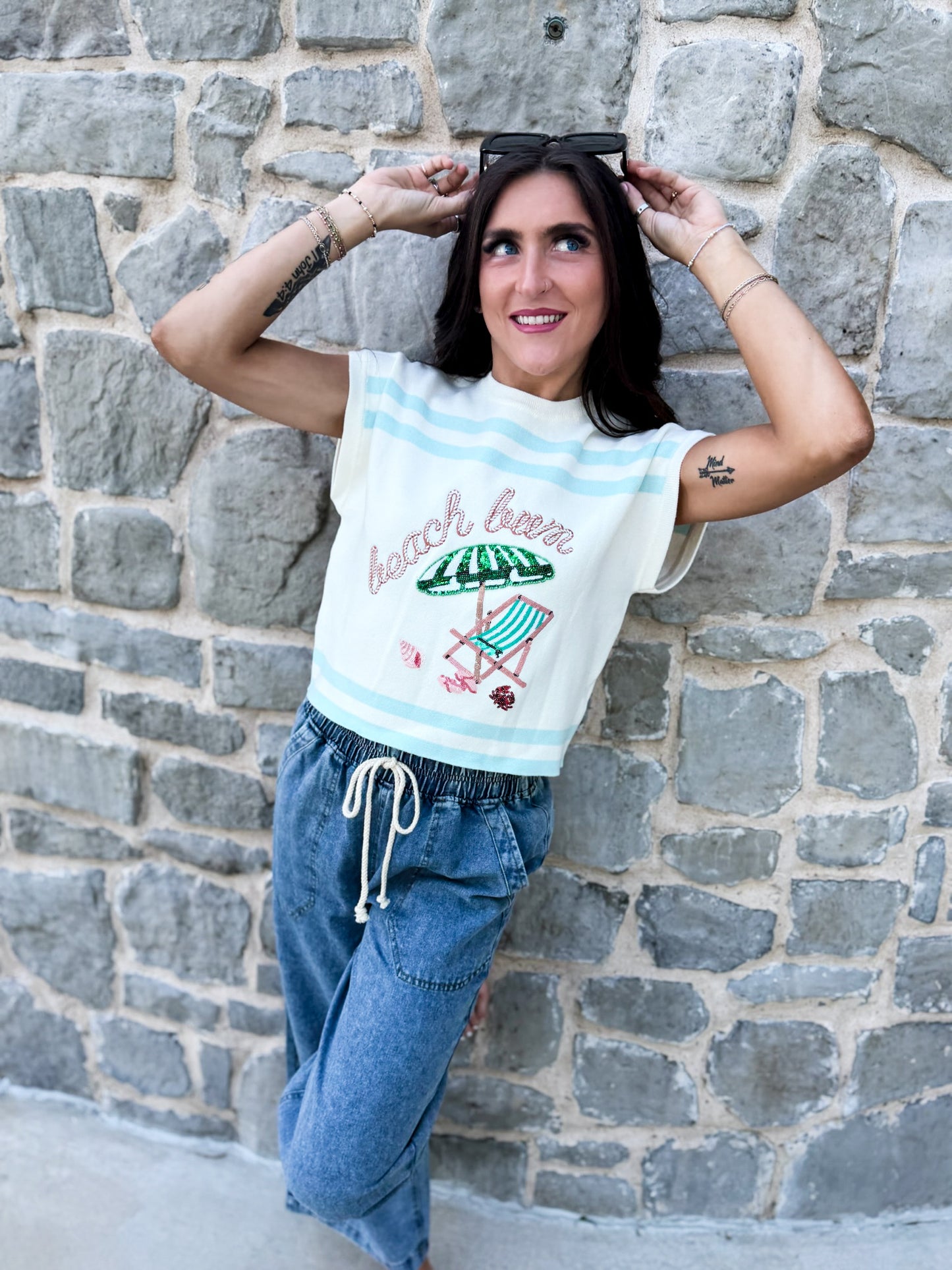 Beach Bum Sweater Top