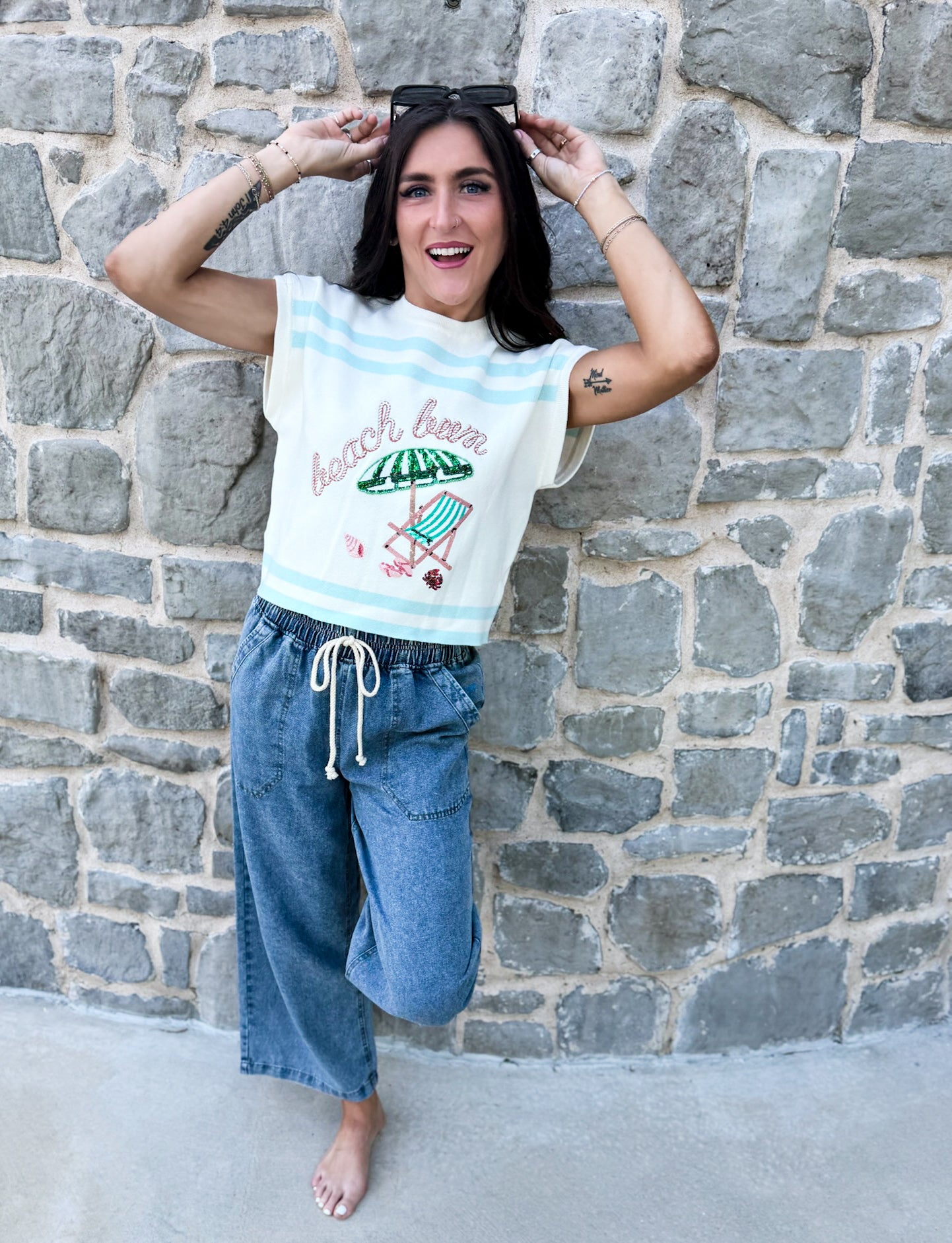 Beach Bum Sweater Top