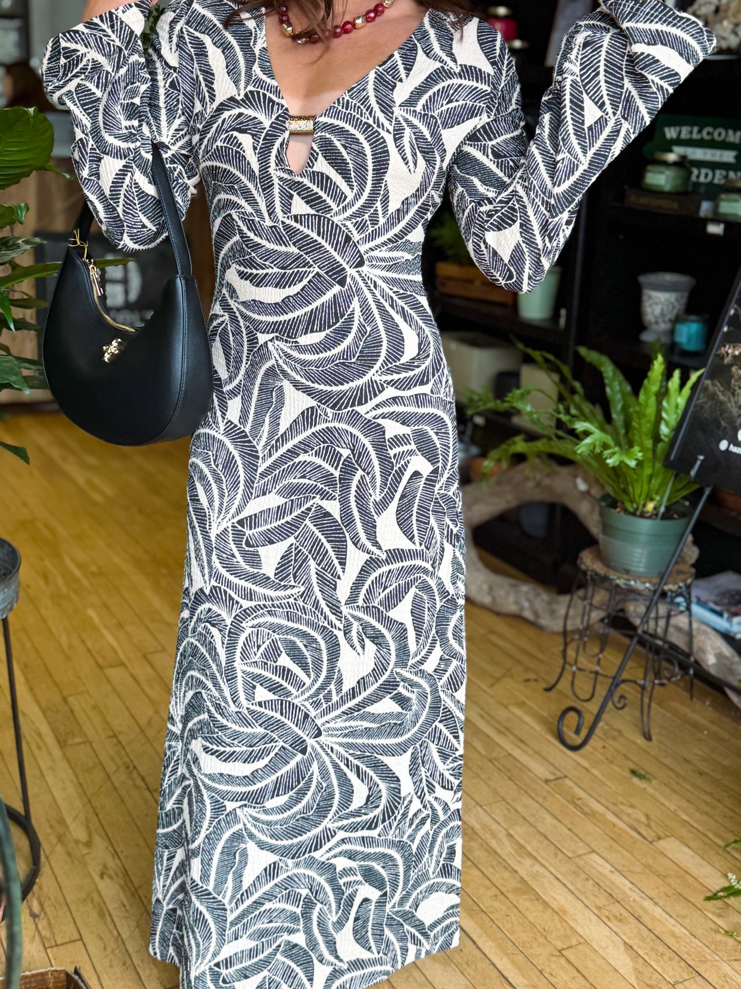 Saltwater Bell Sleeve Maxi Dress