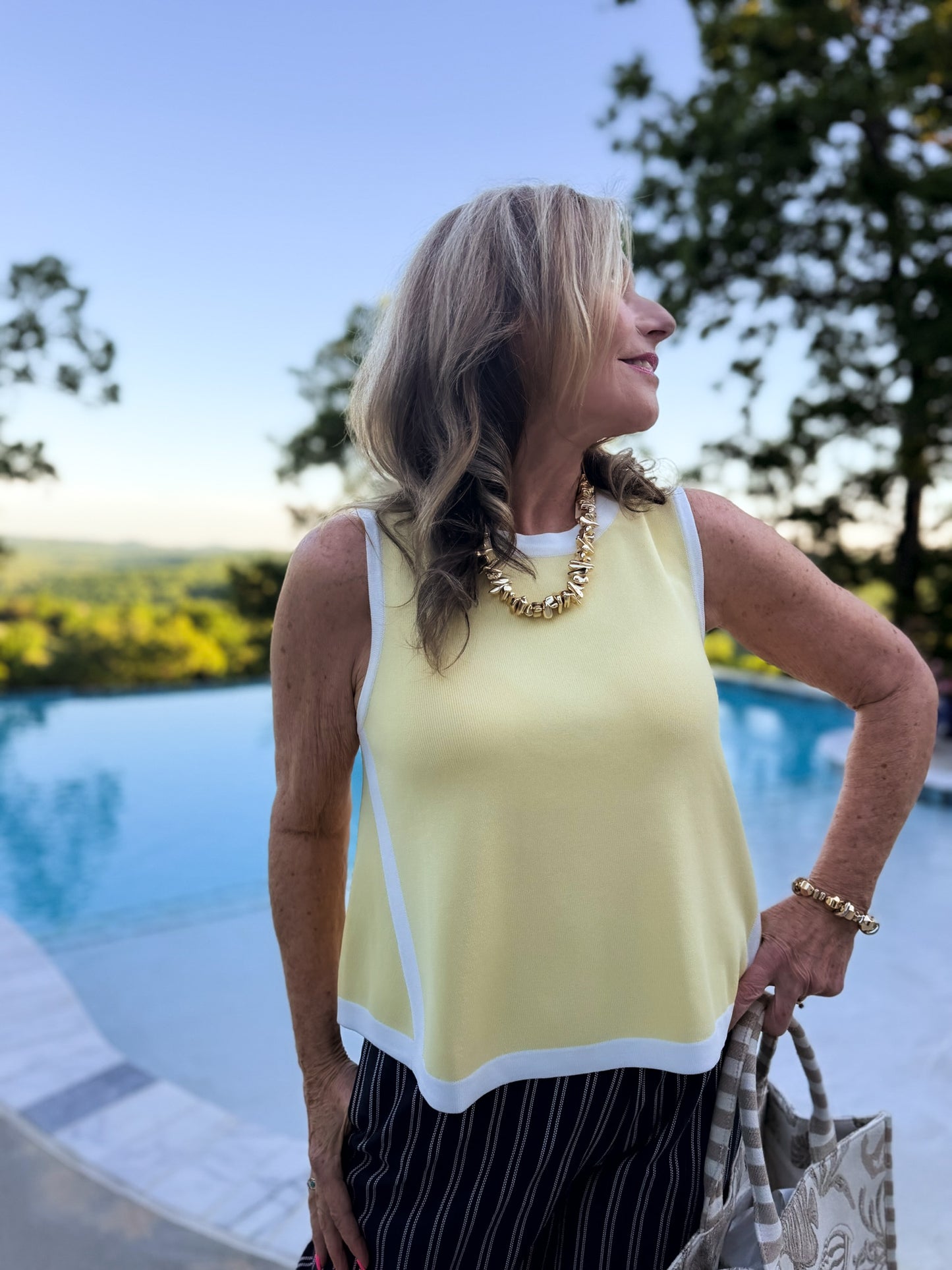 Madison Lemon Knit Tank