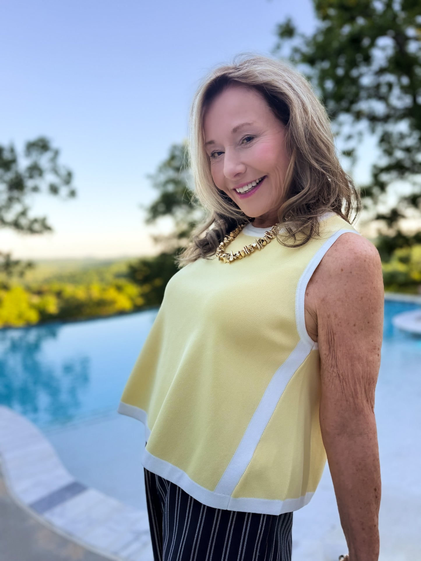 Madison Lemon Knit Tank