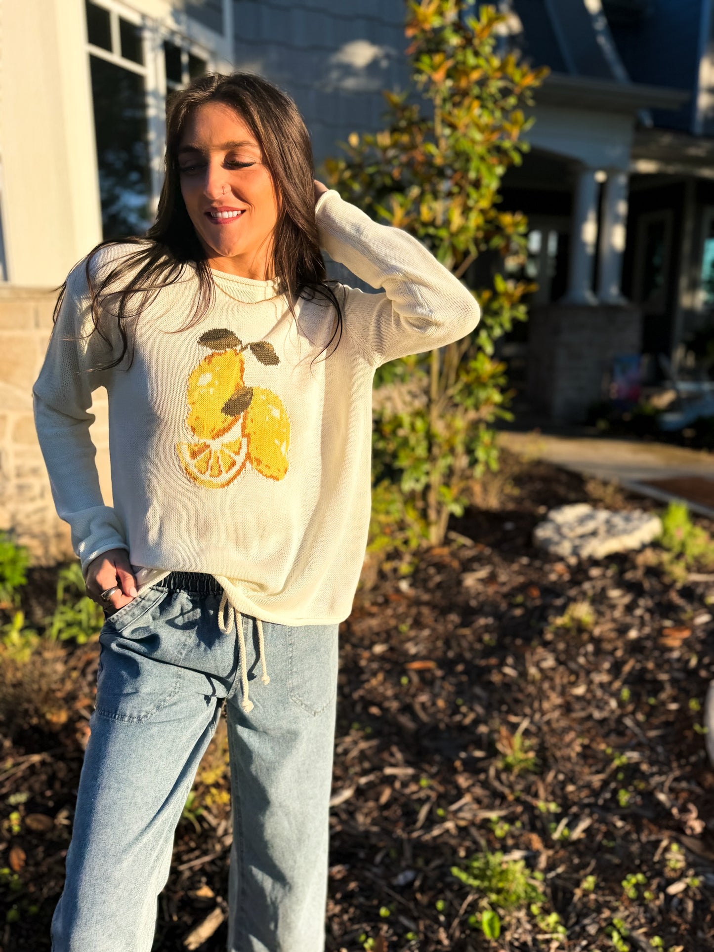 Lemon Graphic Sweater