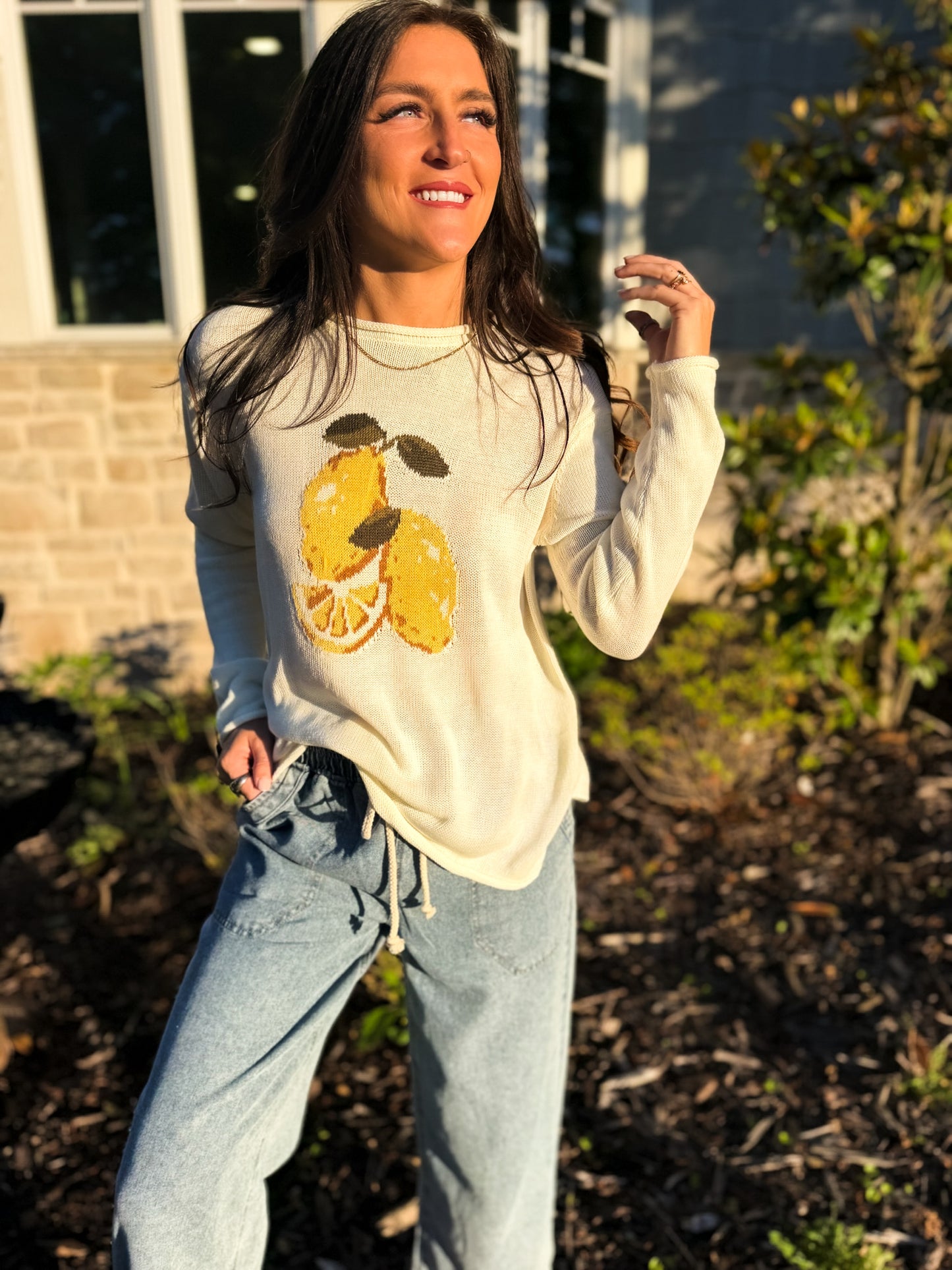 Lemon Graphic Sweater