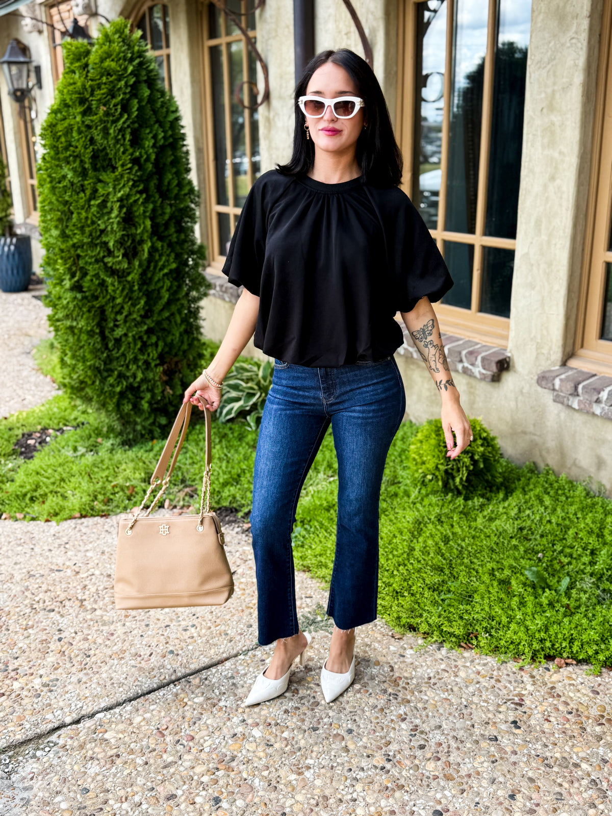 Easy Does It Bubble Hem Top