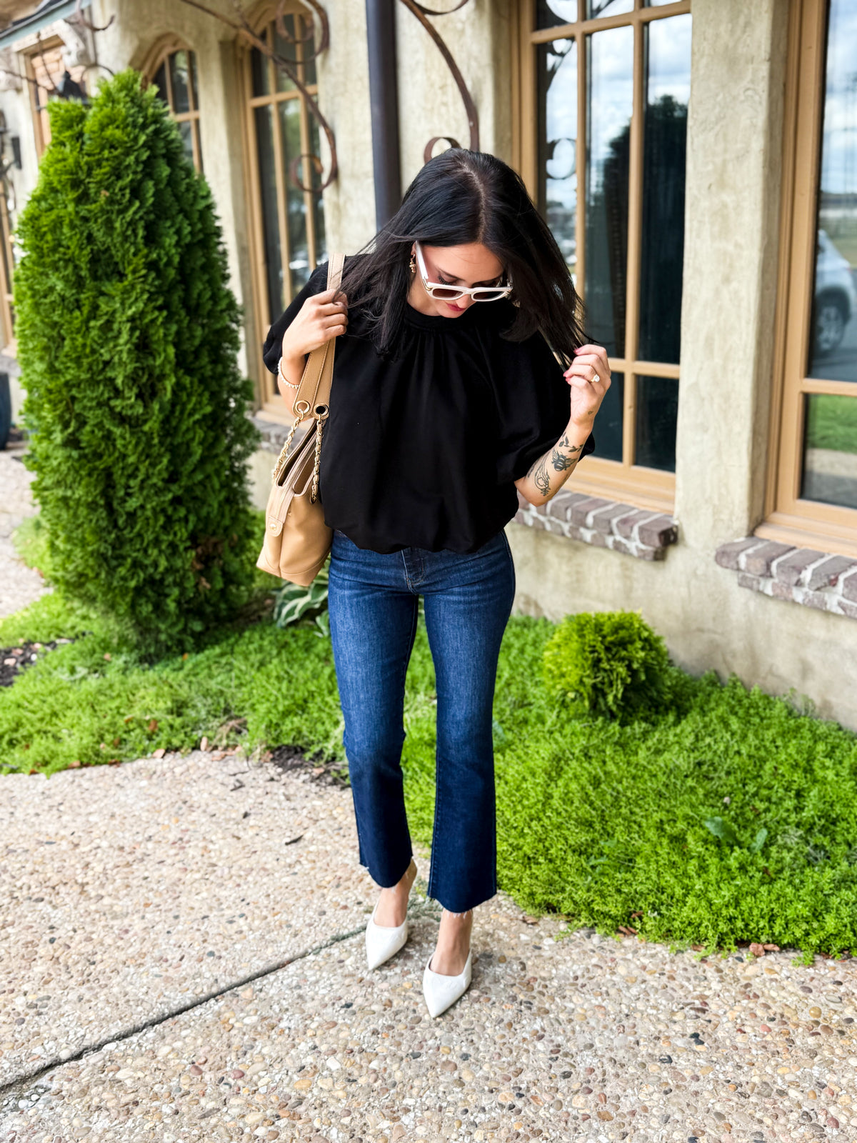 Easy Does It Bubble Hem Top