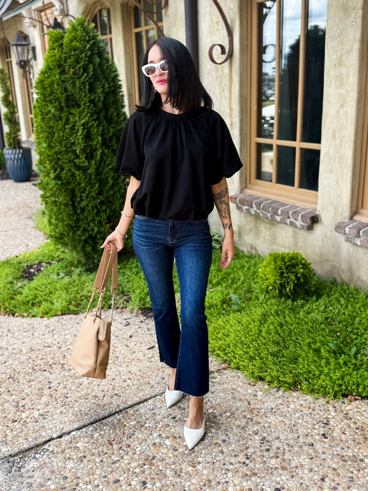 Easy Does It Bubble Hem Top
