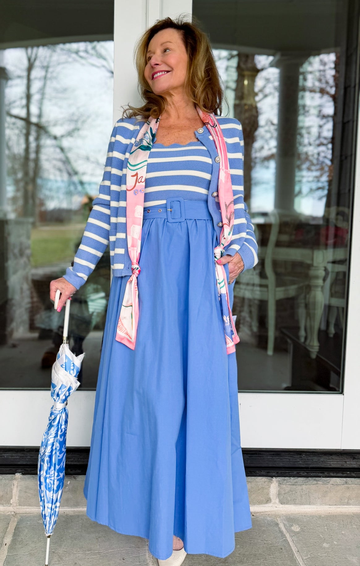 Kennedy Cardigan in Spa Blue