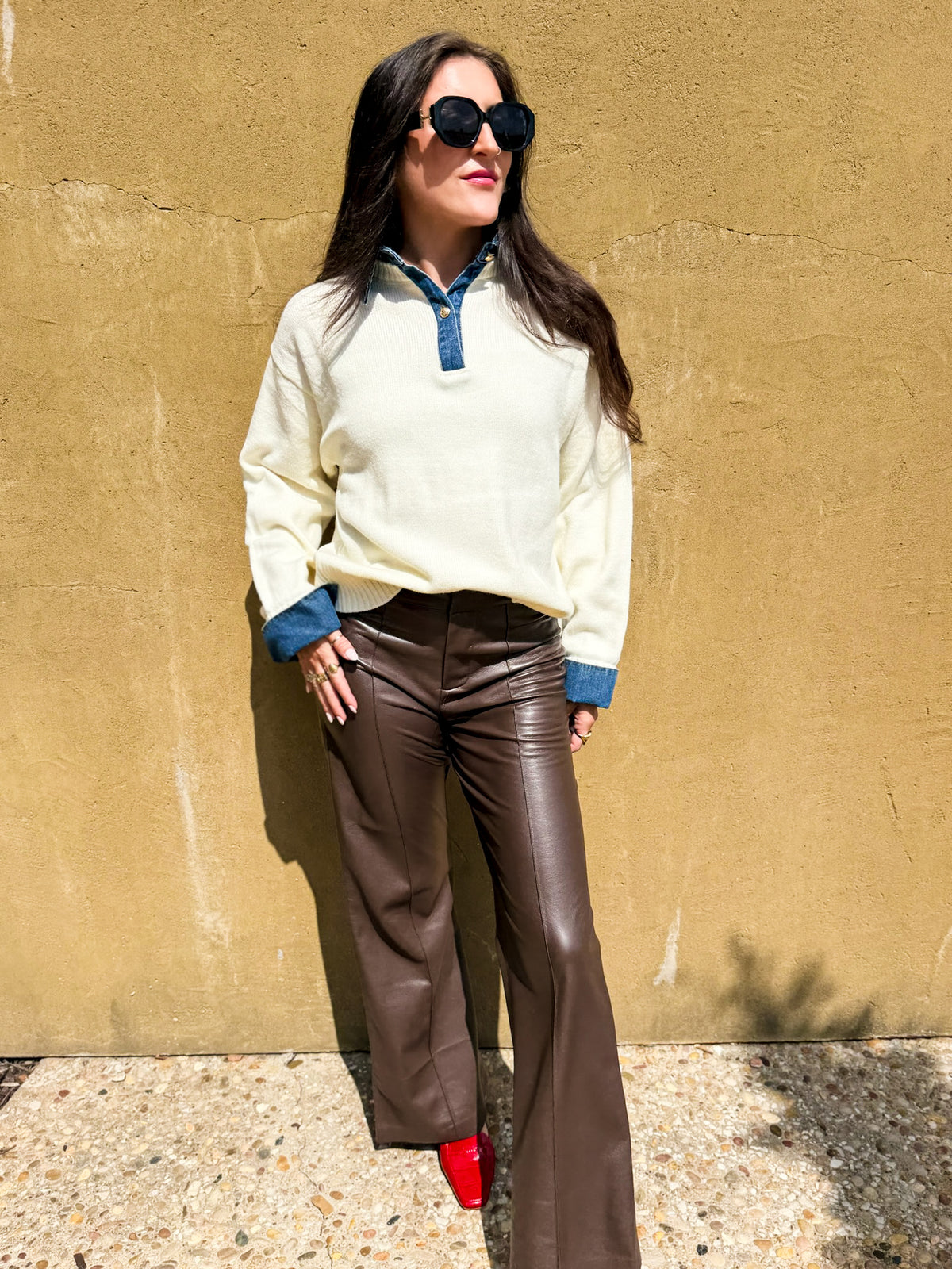 Dakota Faux Leather Pants