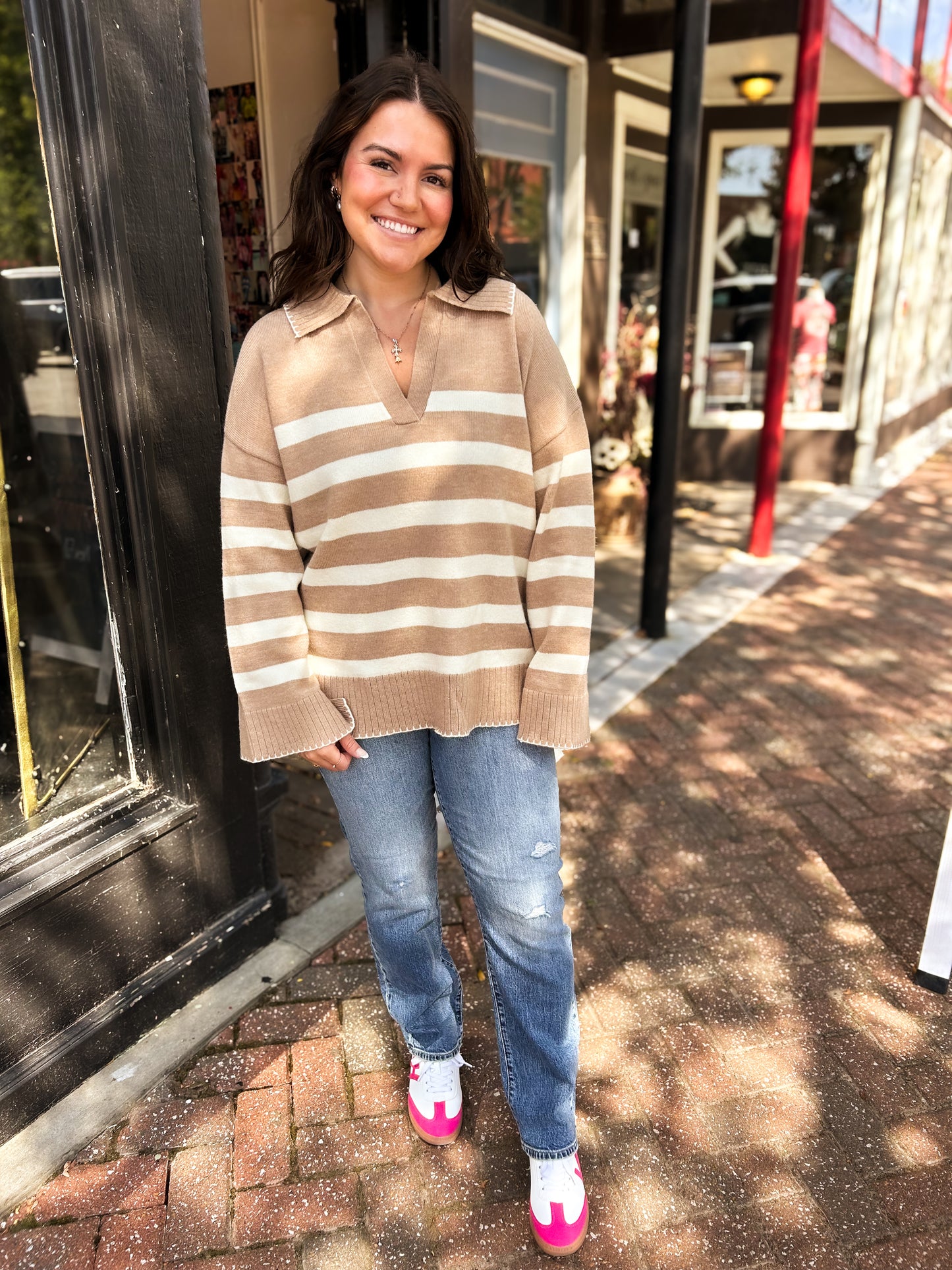 Dreamy Stripe Knit Sweater