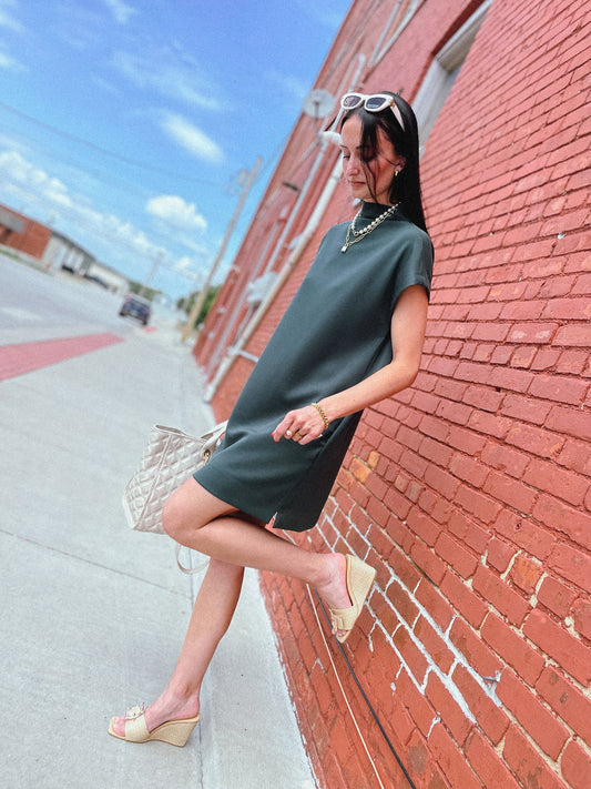 Emerald Grace Slip Dress