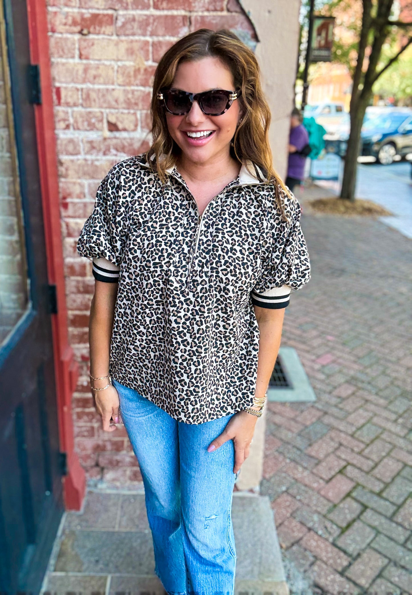 Quinn Leopard Blouse
