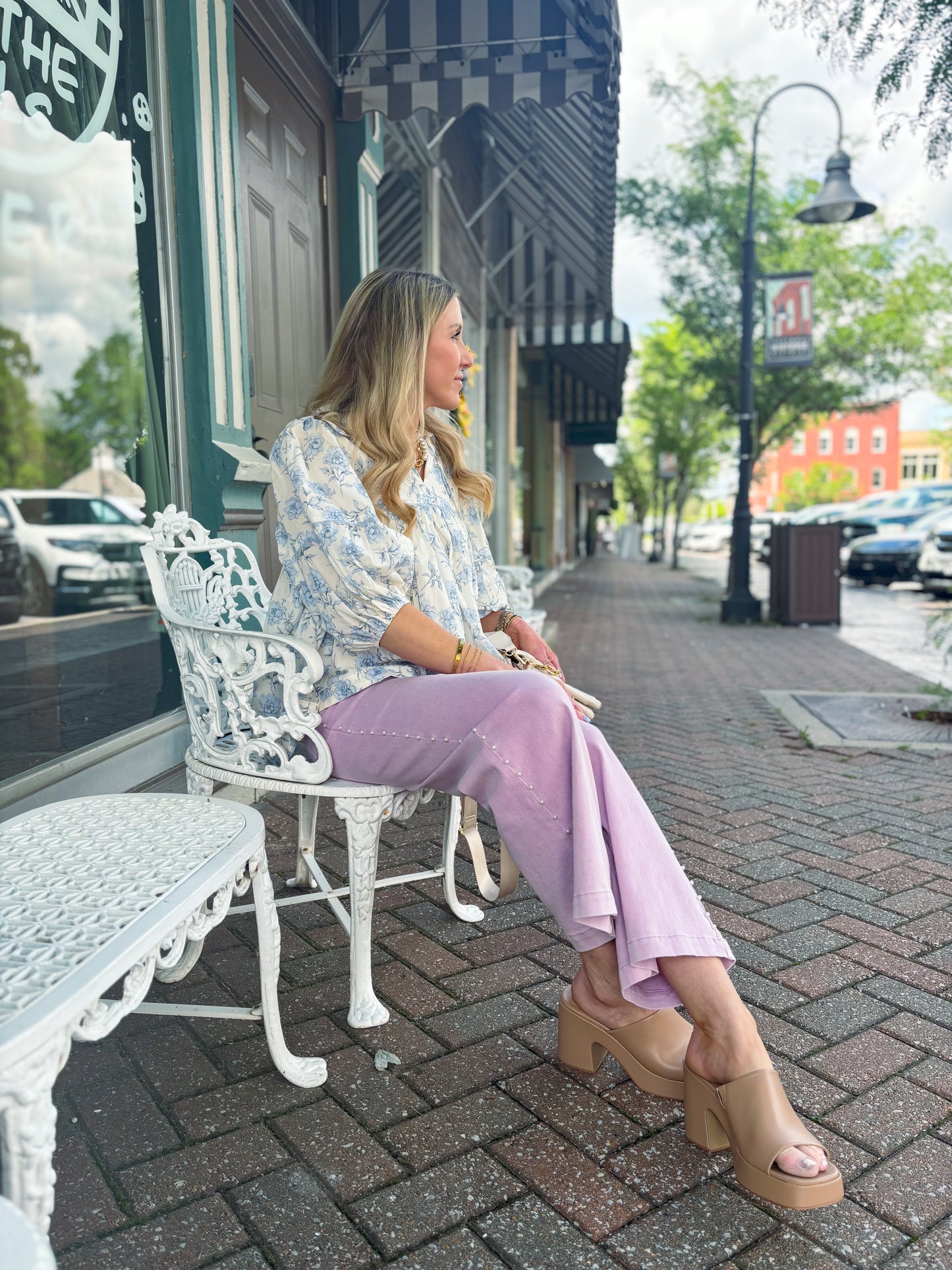Lilac Pearl Crush Pants