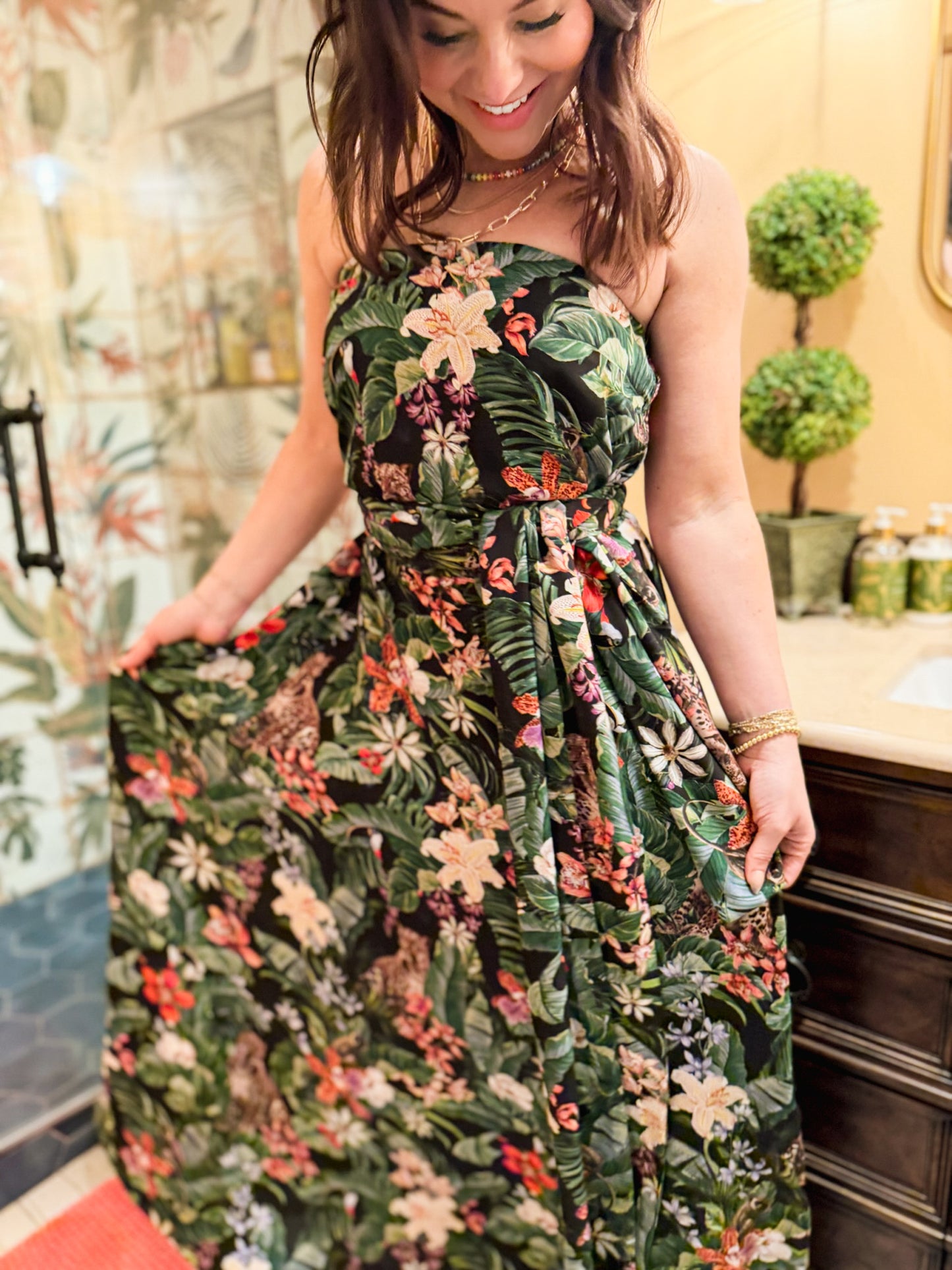 Jungle Mirage Tinsley Tube Dress