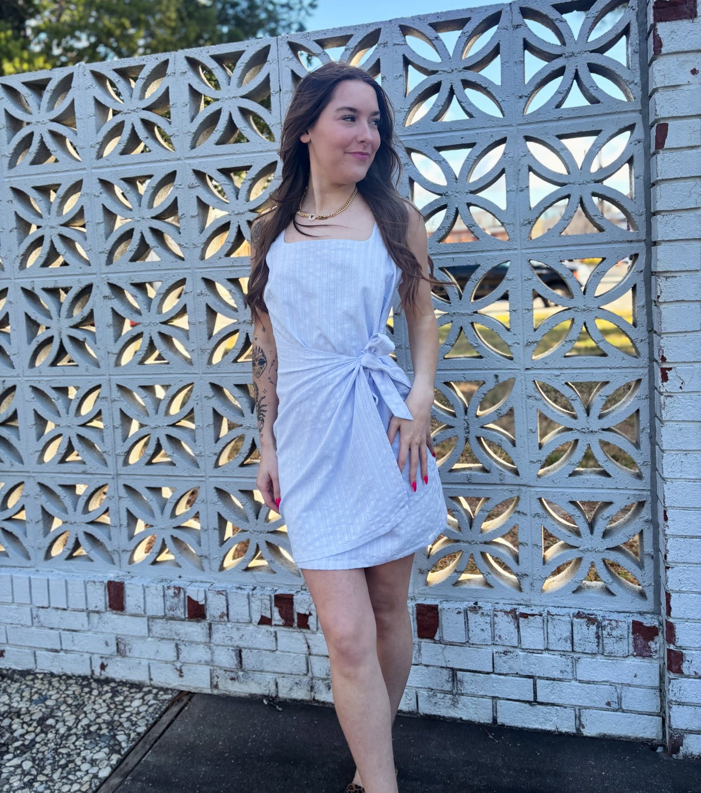 Coastal Breeze Tie Wrap Dress