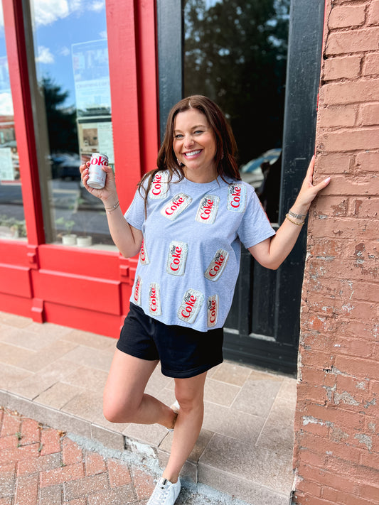 Scattered Diet Coke Can Tee