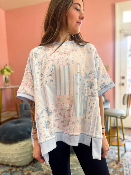 Bluebell Patchwork Top