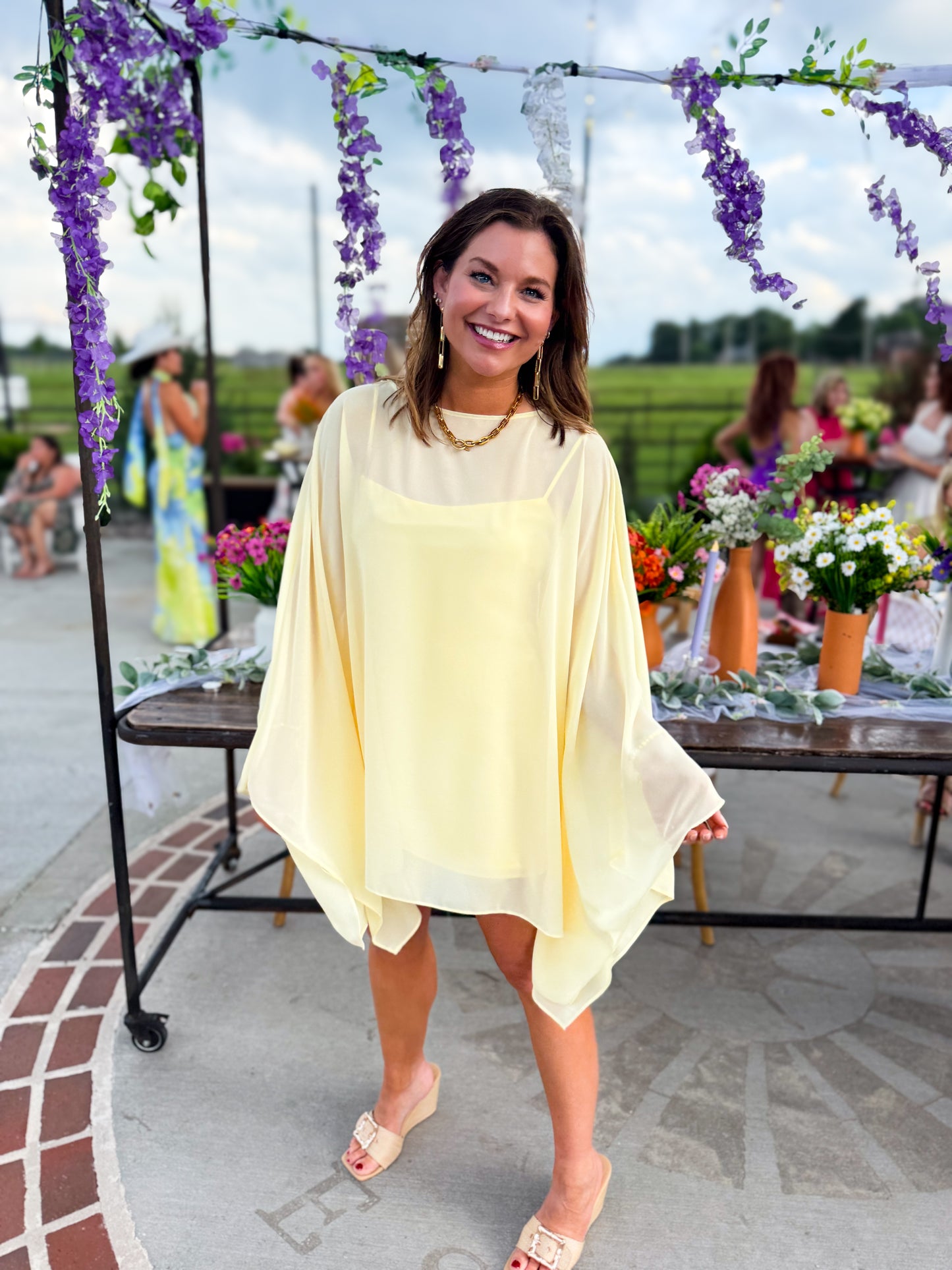 Olsen Mini Dress Pale Yellow