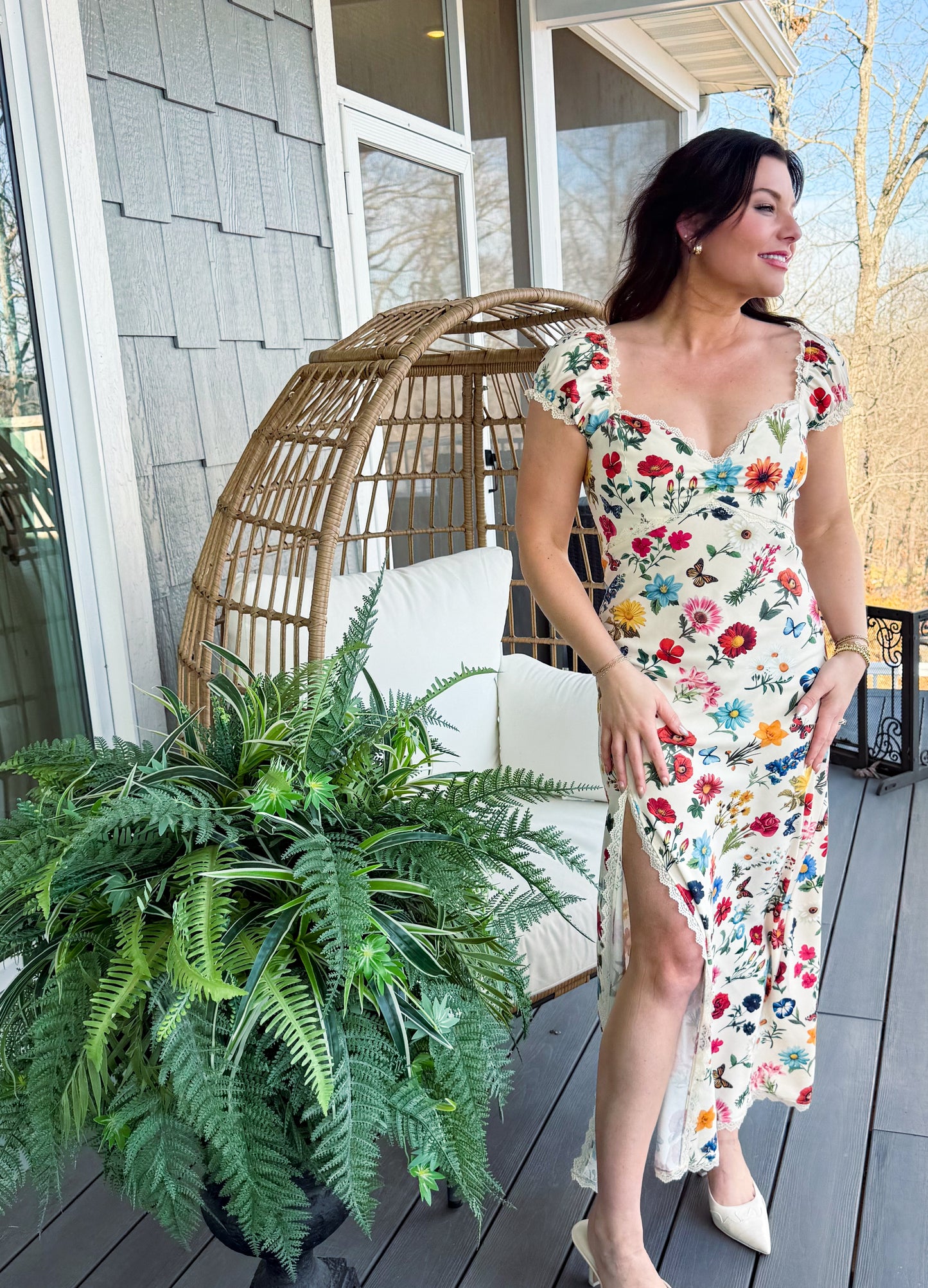 Nicola Dress in French Floral