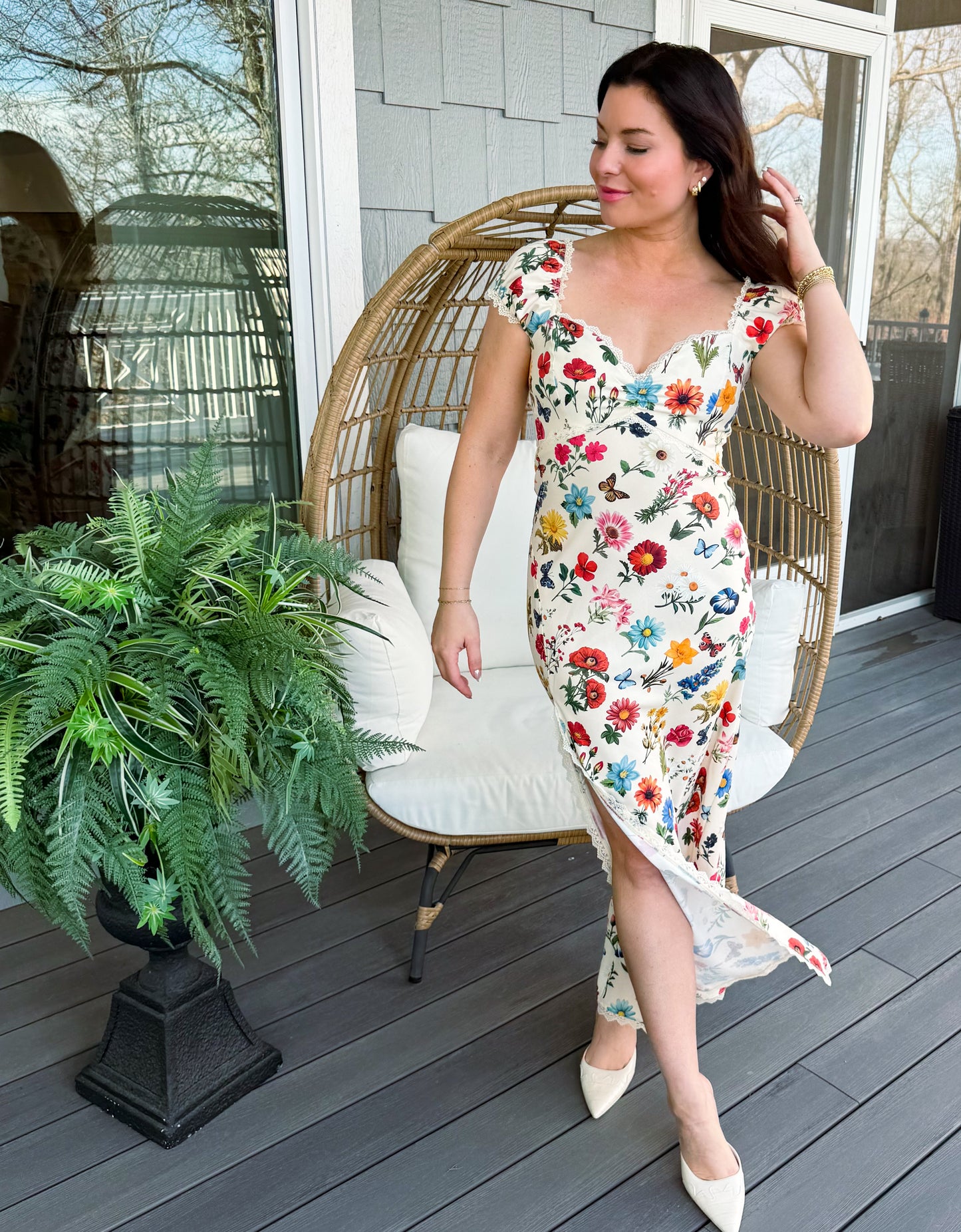 Nicola Dress in French Floral