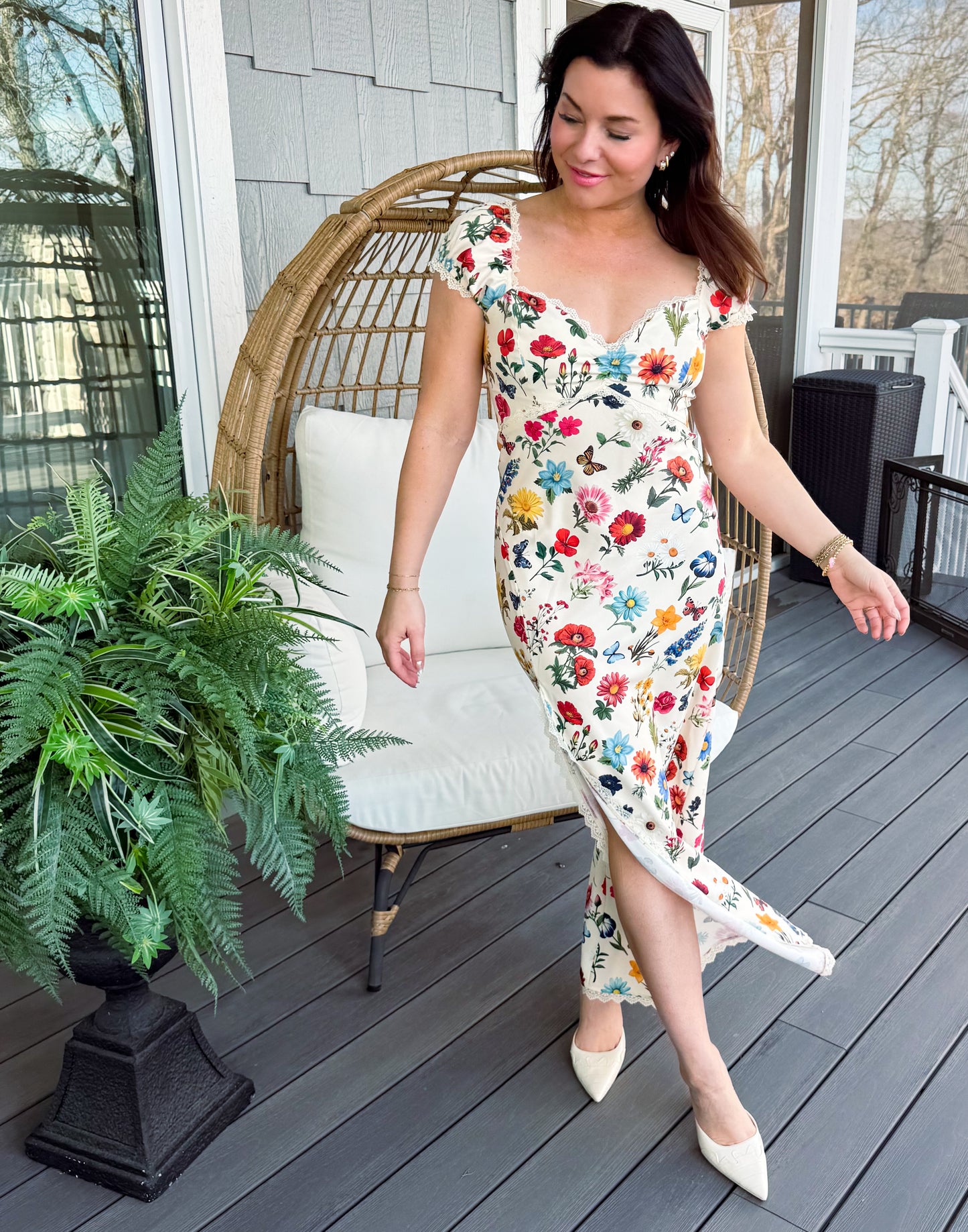 Nicola Dress in French Floral
