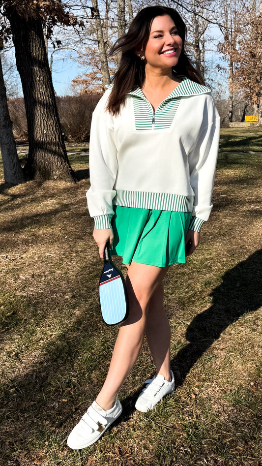 Fern Stripe Pullover