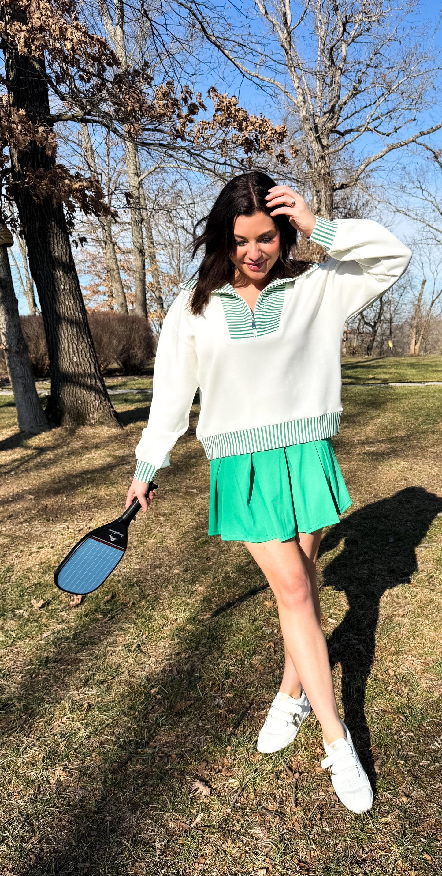 Fern Stripe Pullover