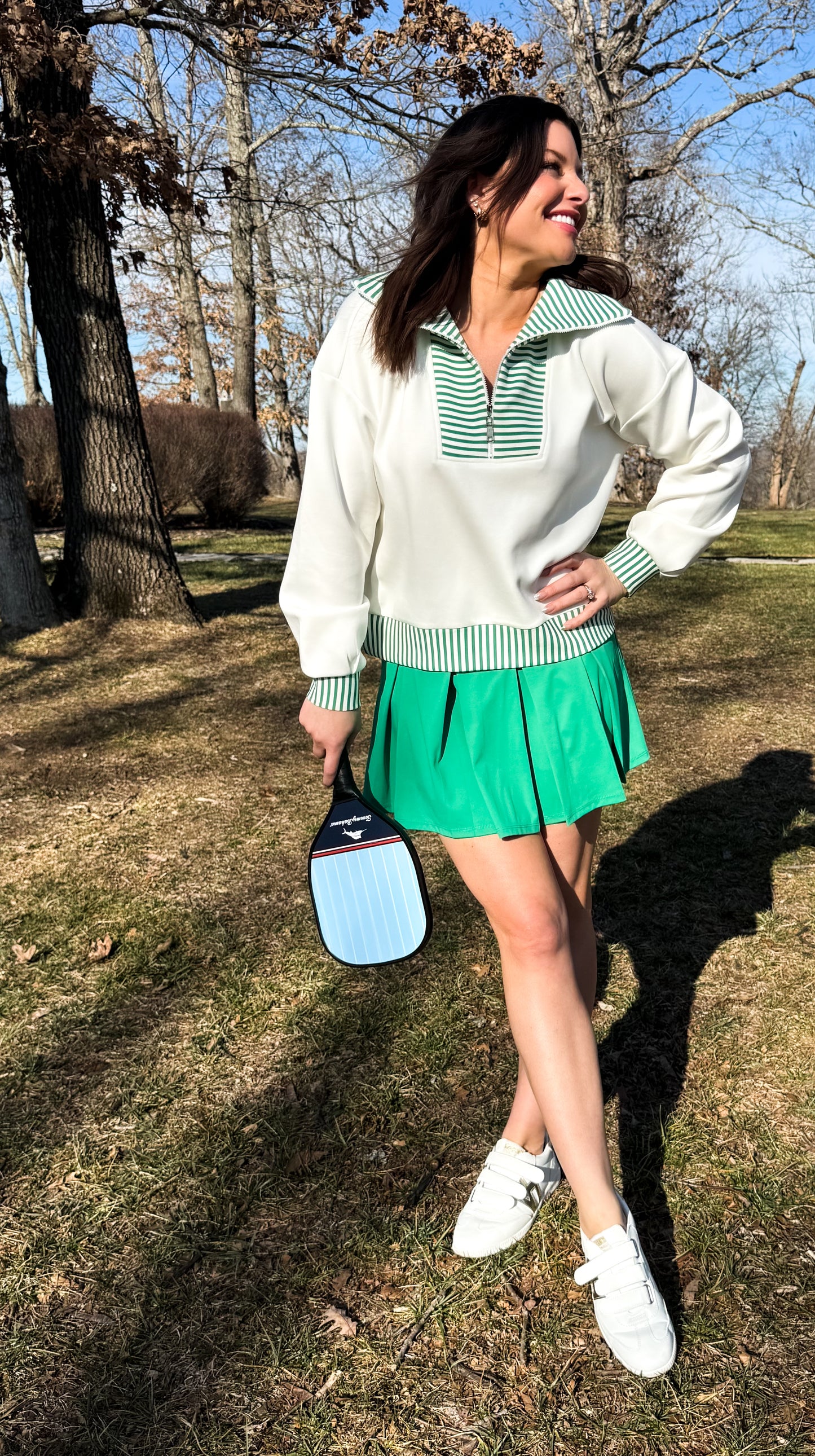 Fern Stripe Pullover