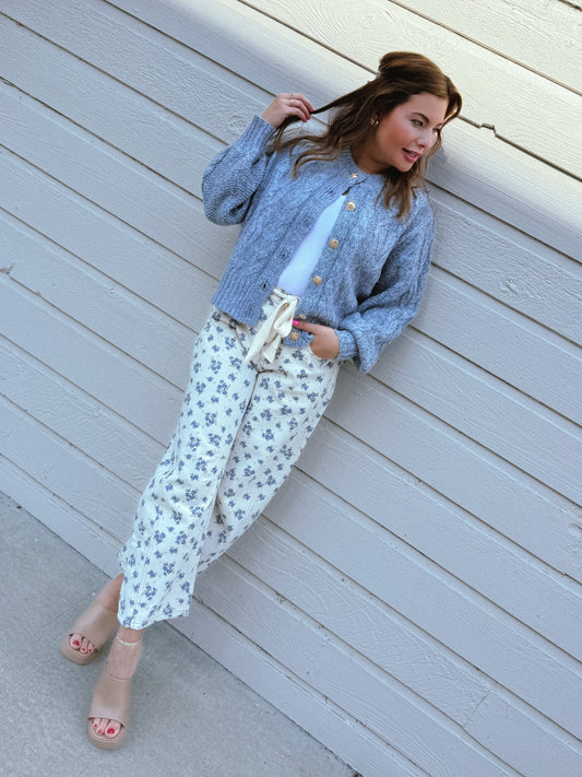 Misty Mornings Cable Cardigan