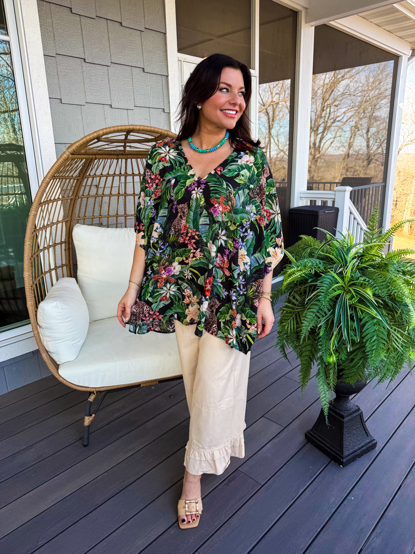 Jungle Mirage Peta Tunic