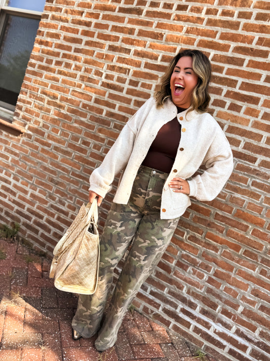 Oatmeal Luxe Layer Cardigan