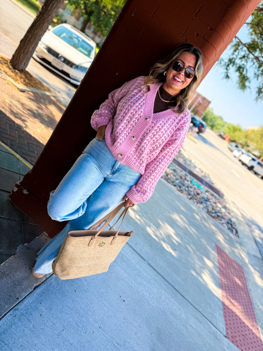 Bubblegum Twist Cardigan