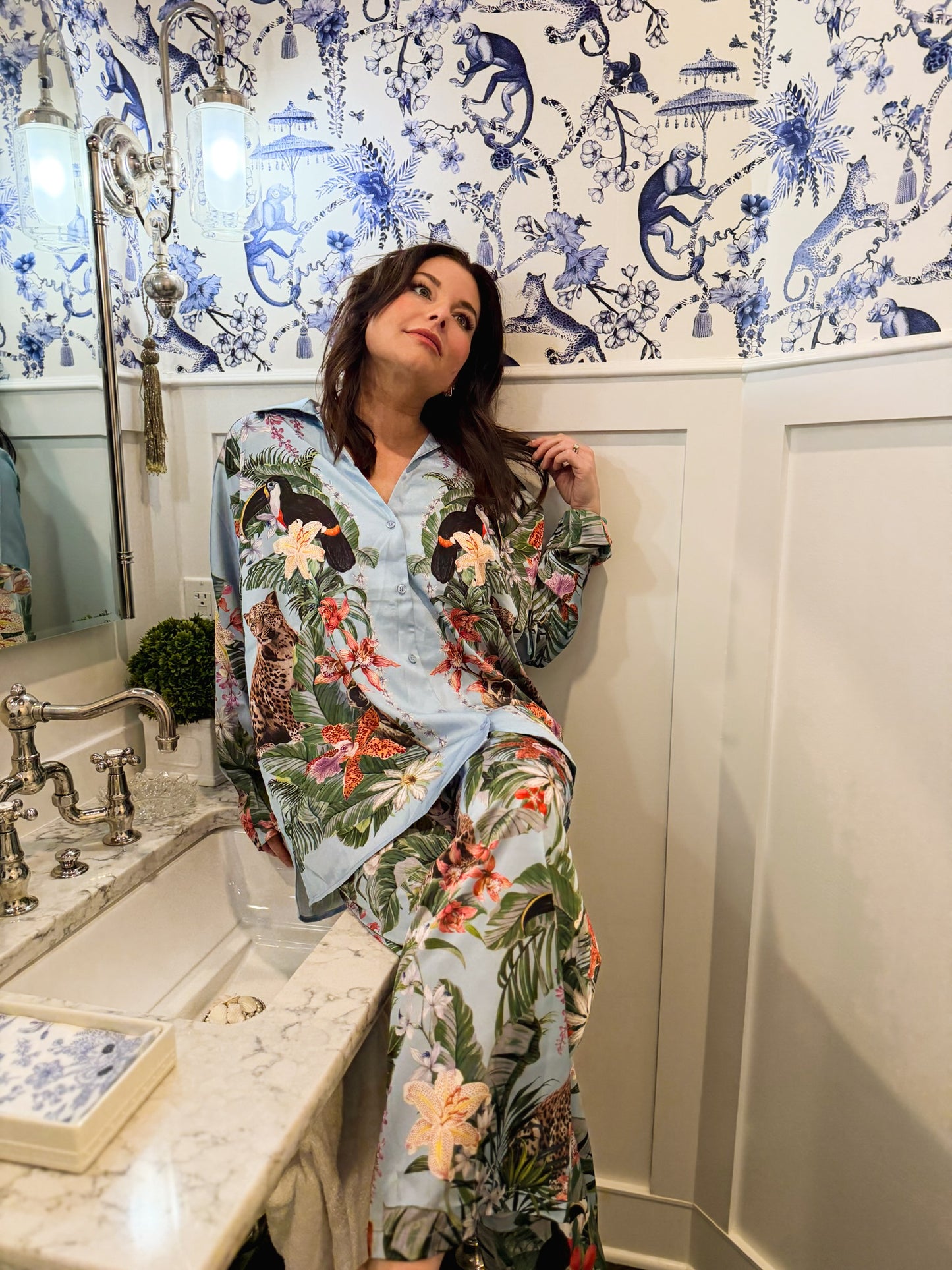 Wild Jungle Mirage Overslept Silky PJ