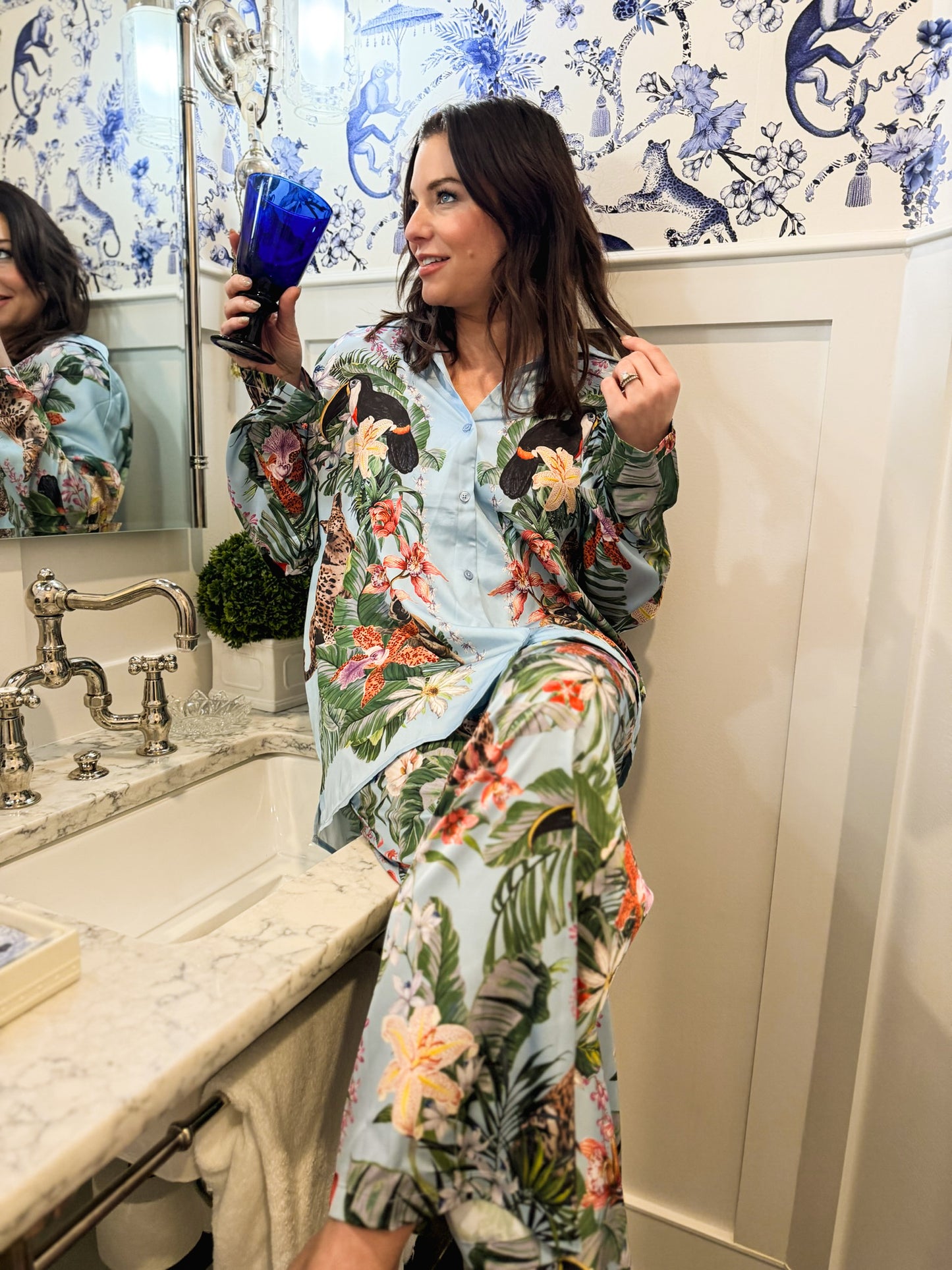 Wild Jungle Mirage Overslept Silky PJ