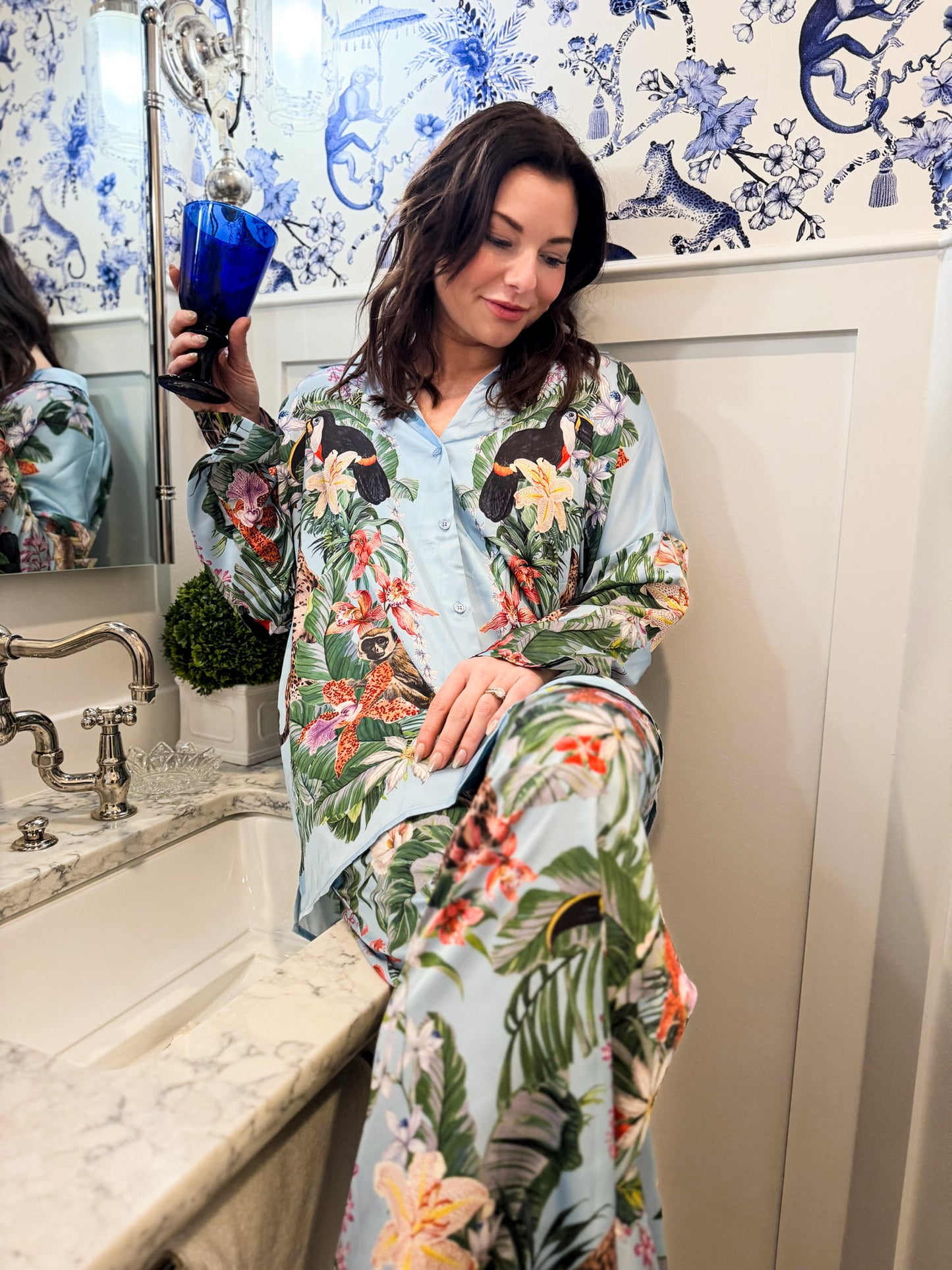 Wild Jungle Mirage Overslept Silky PJ
