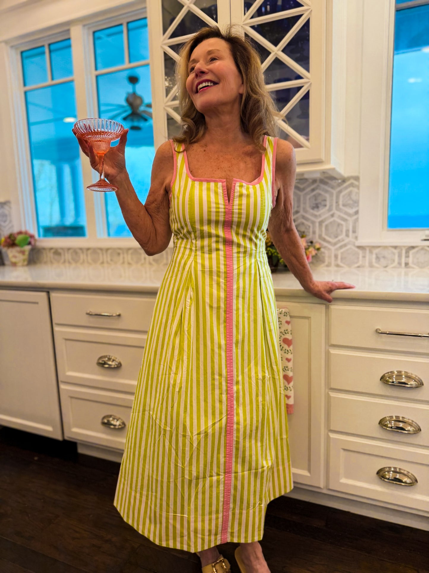 Limoncello Lane Midi Dress