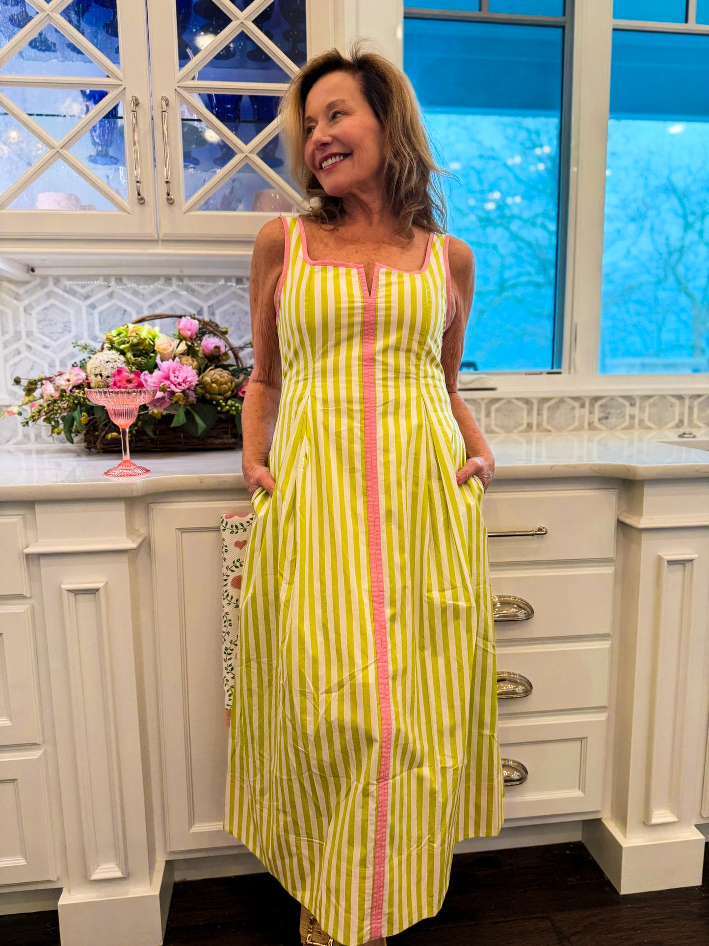Limoncello Lane Midi Dress