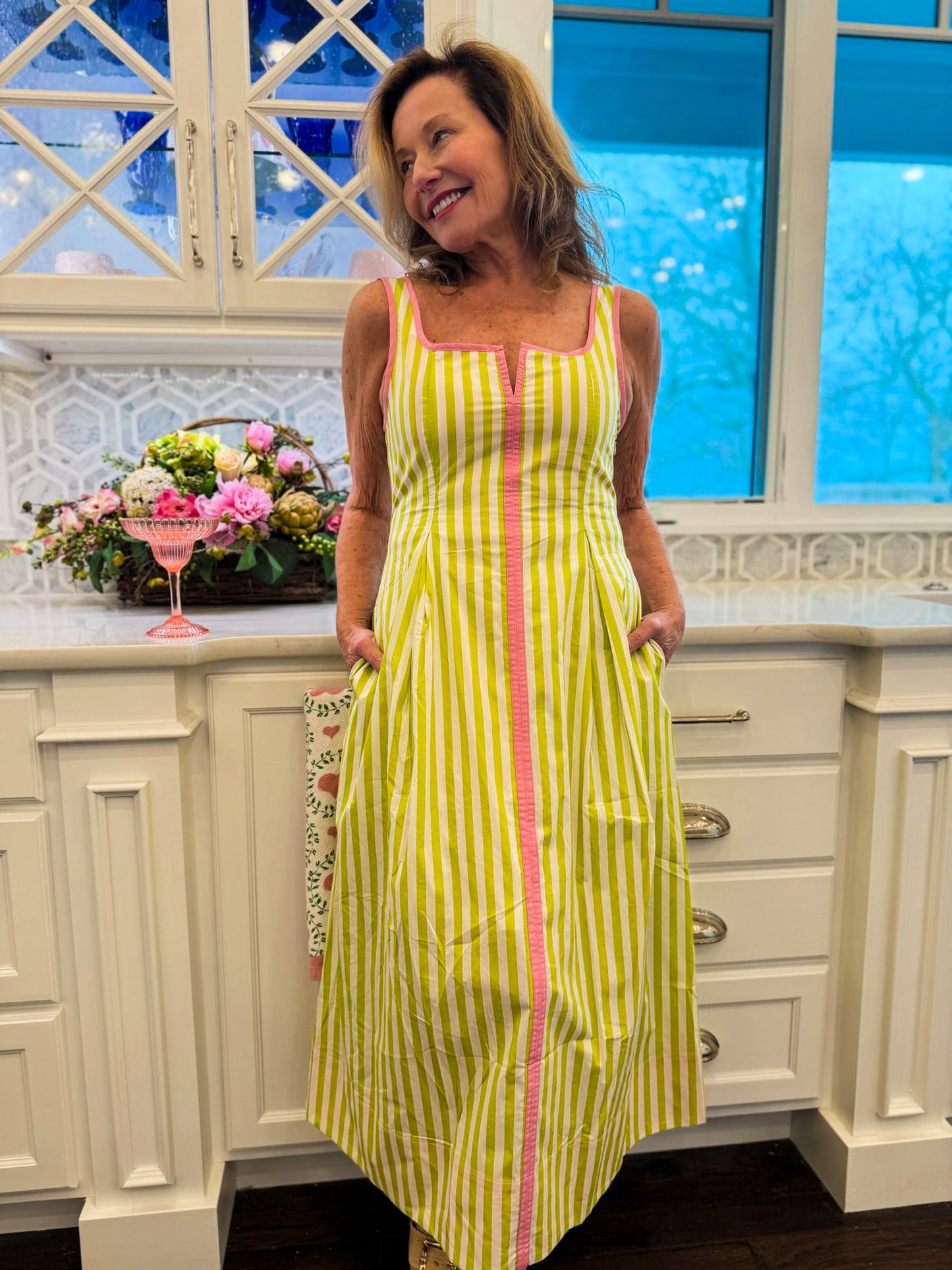 Limoncello Lane Midi Dress