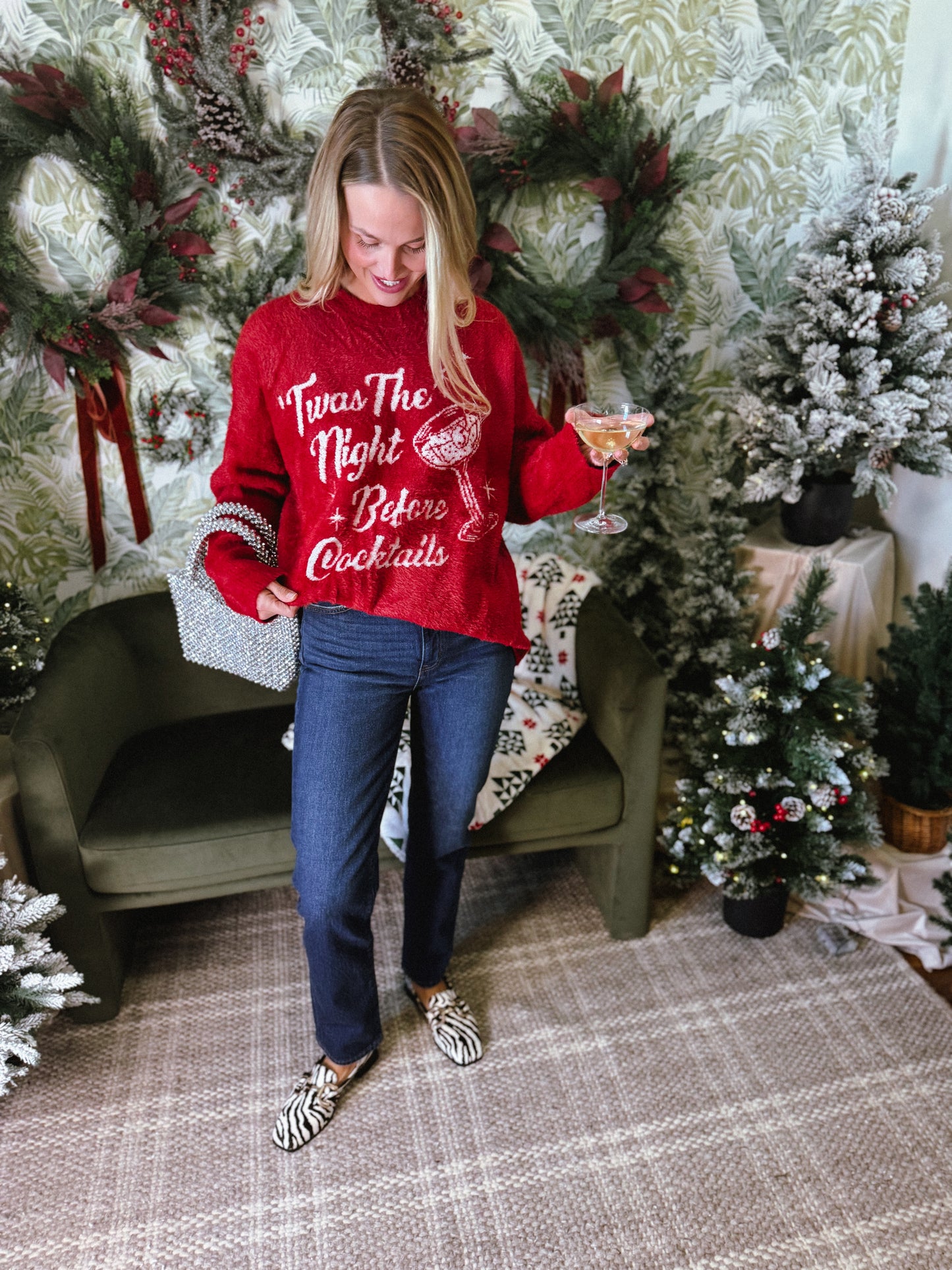 Twas the Night Knit Classic Crewneck Sweater